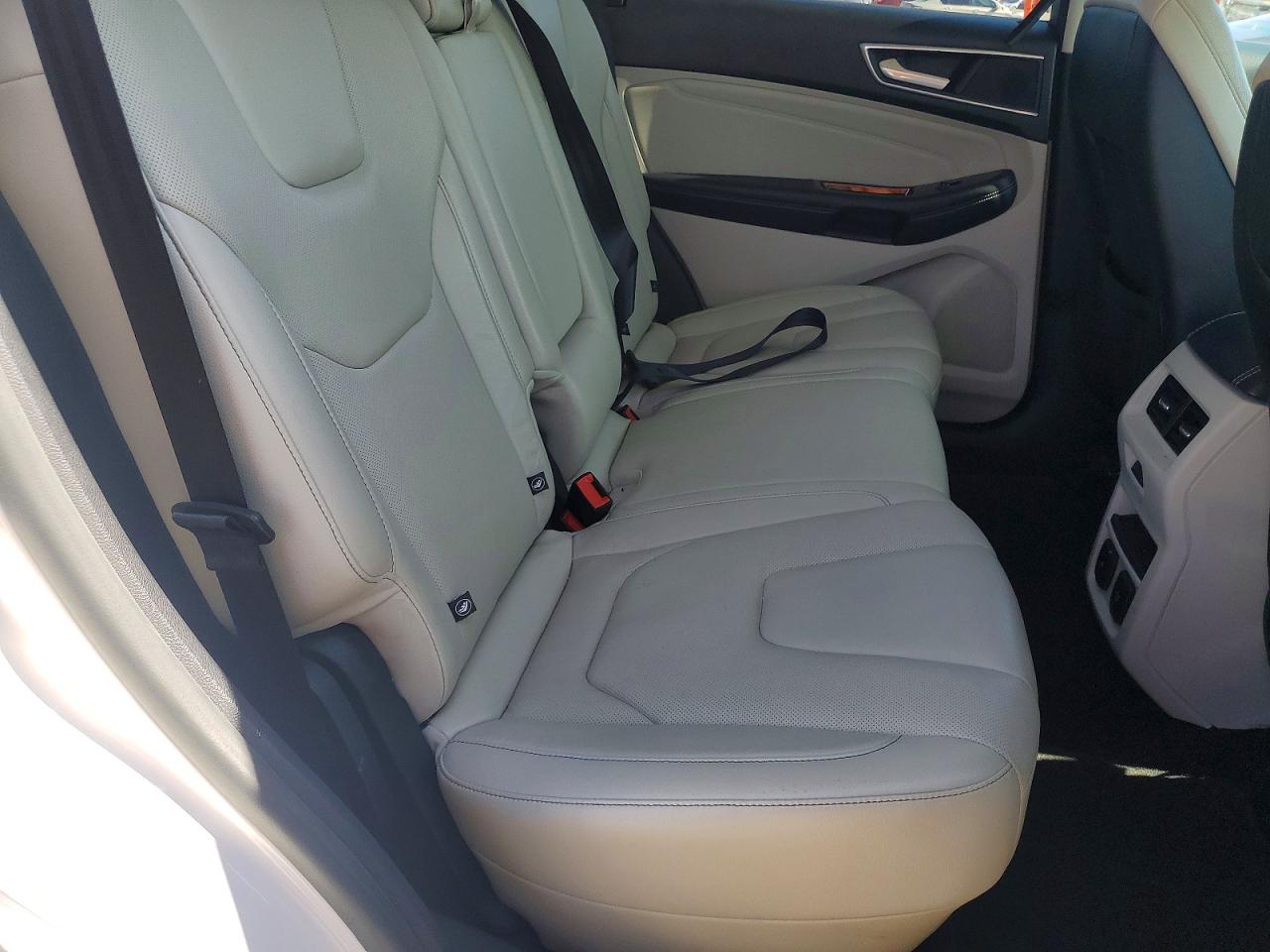 2015 Ford Edge Titanium White vin: 2FMTK4K98FBB55764