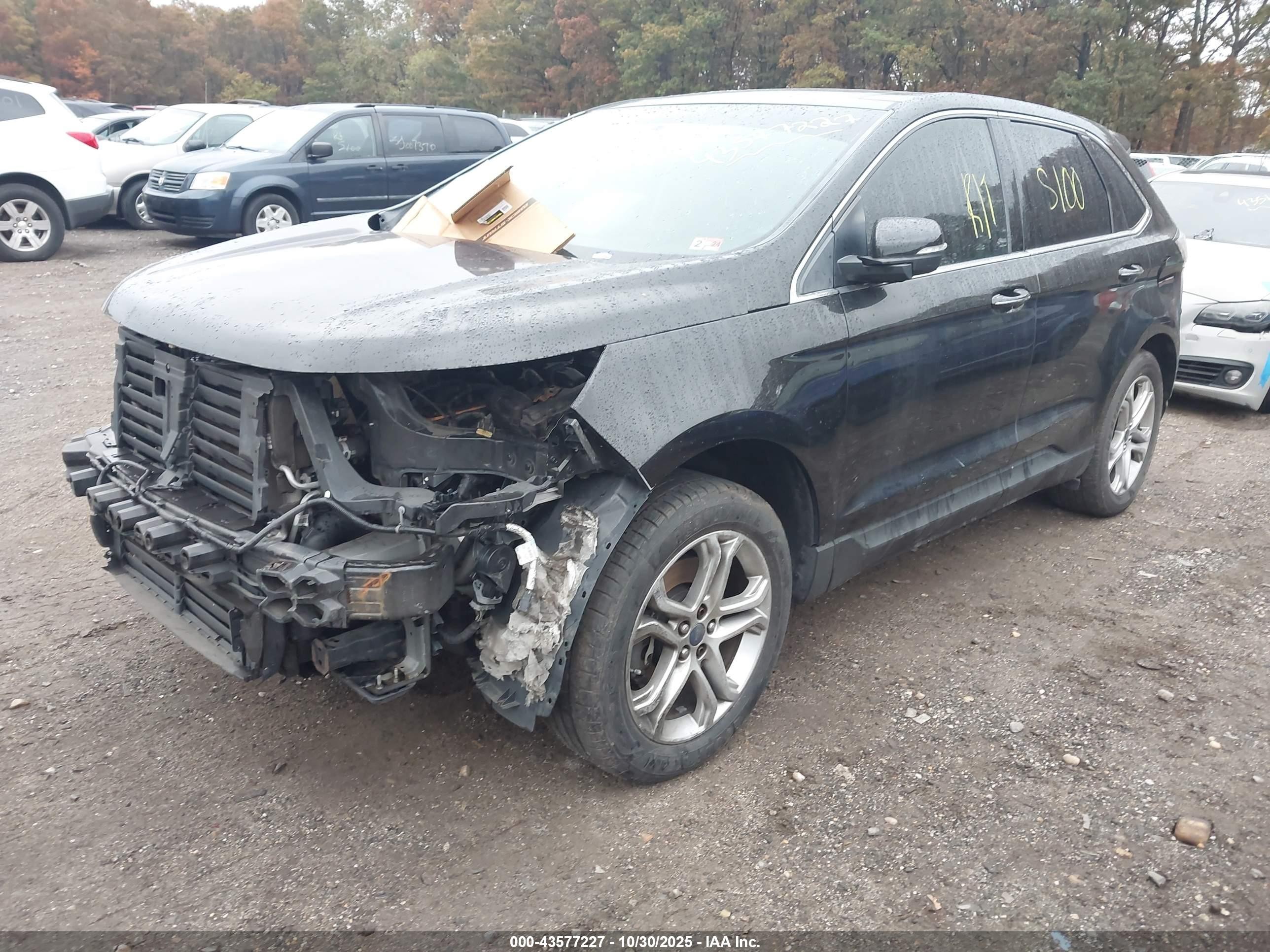 2015 Ford Edge Titanium Black vin: 2FMTK4K98FBB56283