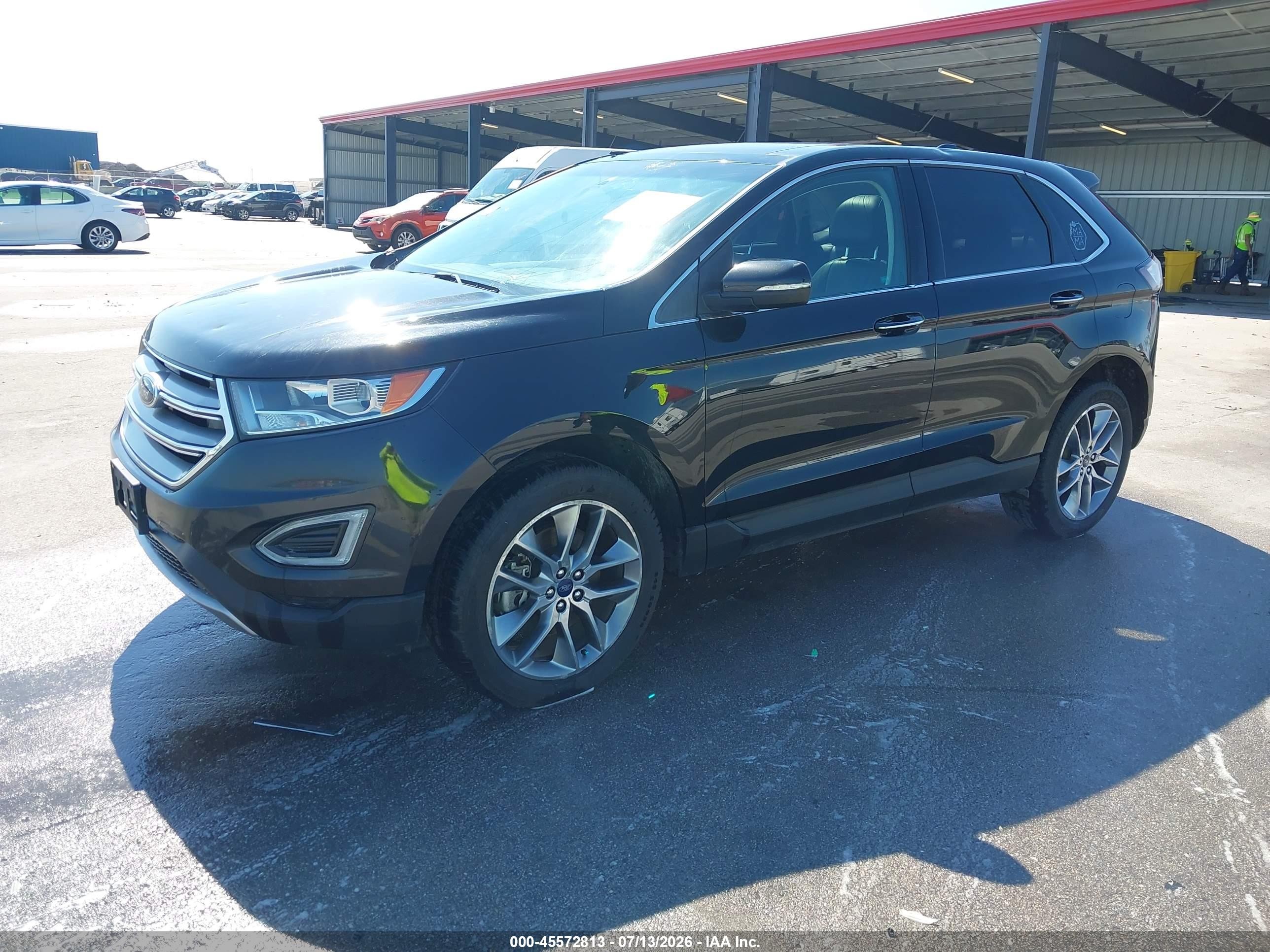 2015 Ford Edge Titanium Black vin: 2FMTK4K98FBC39924