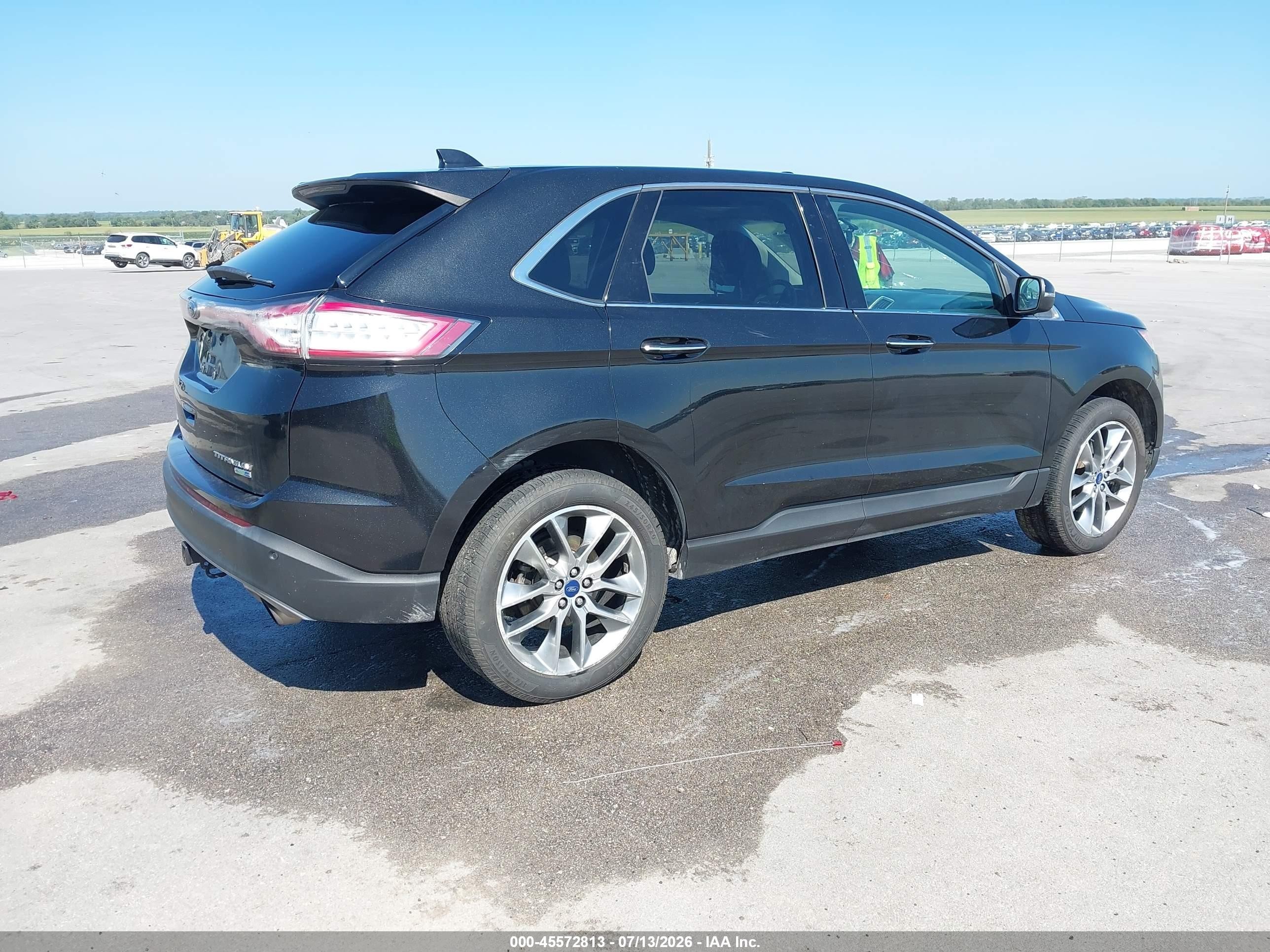 2015 Ford Edge Titanium Black vin: 2FMTK4K98FBC39924