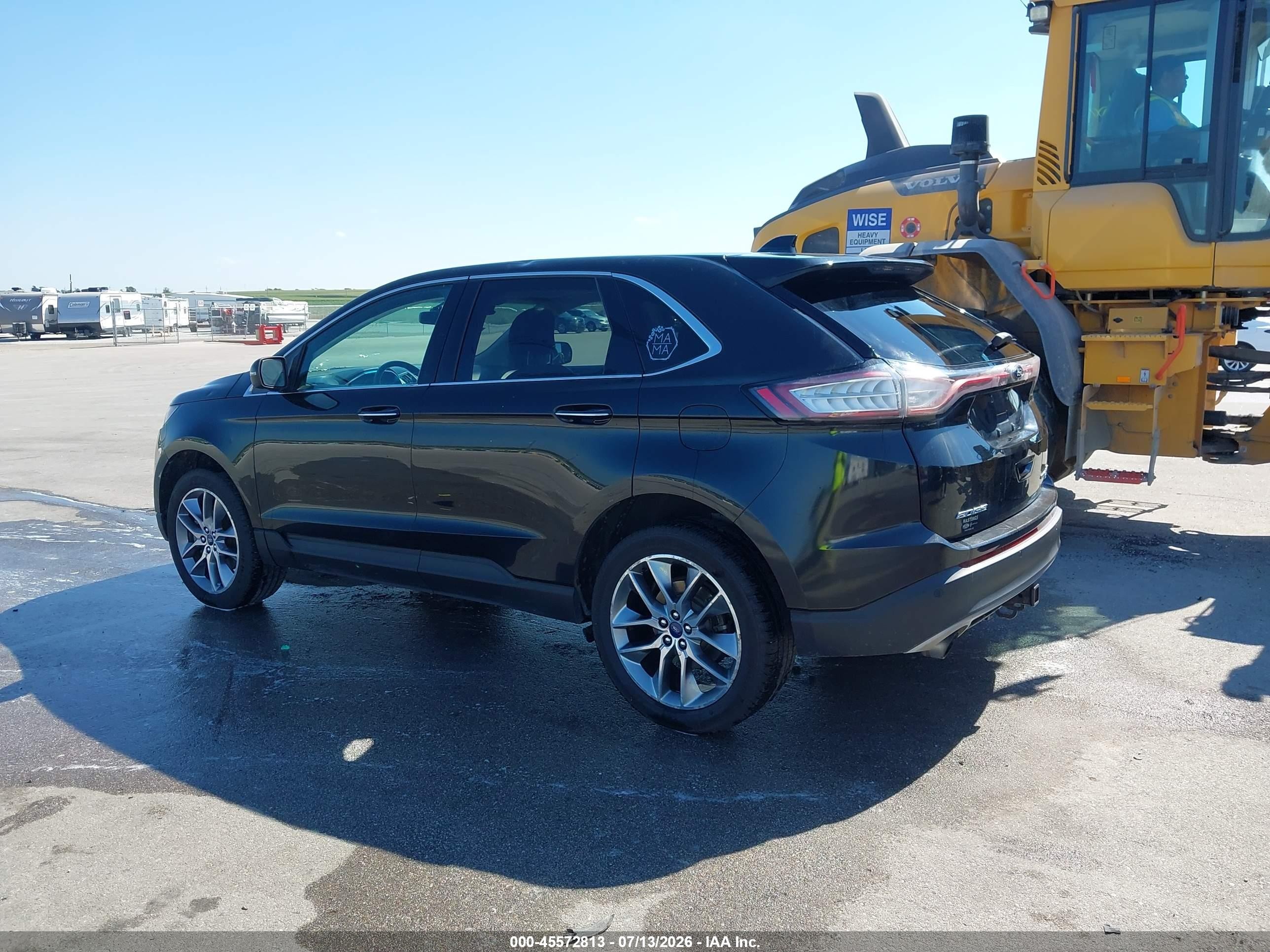 2015 Ford Edge Titanium Black vin: 2FMTK4K98FBC39924