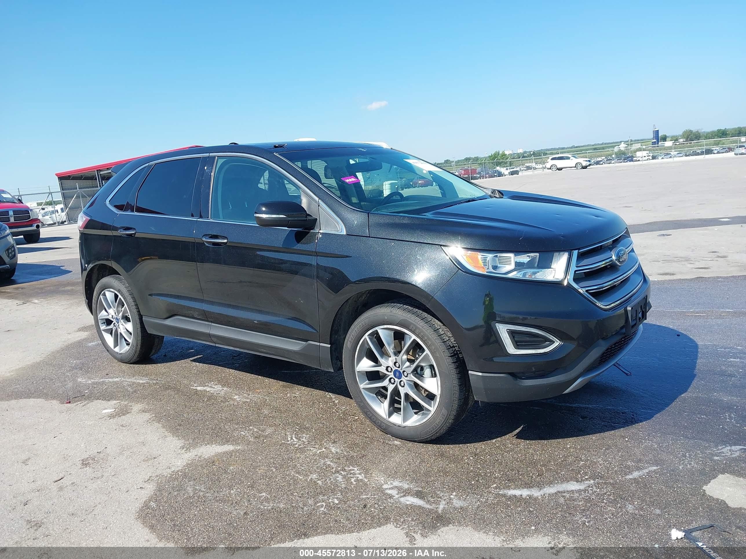 2015 Ford Edge Titanium Black vin: 2FMTK4K98FBC39924