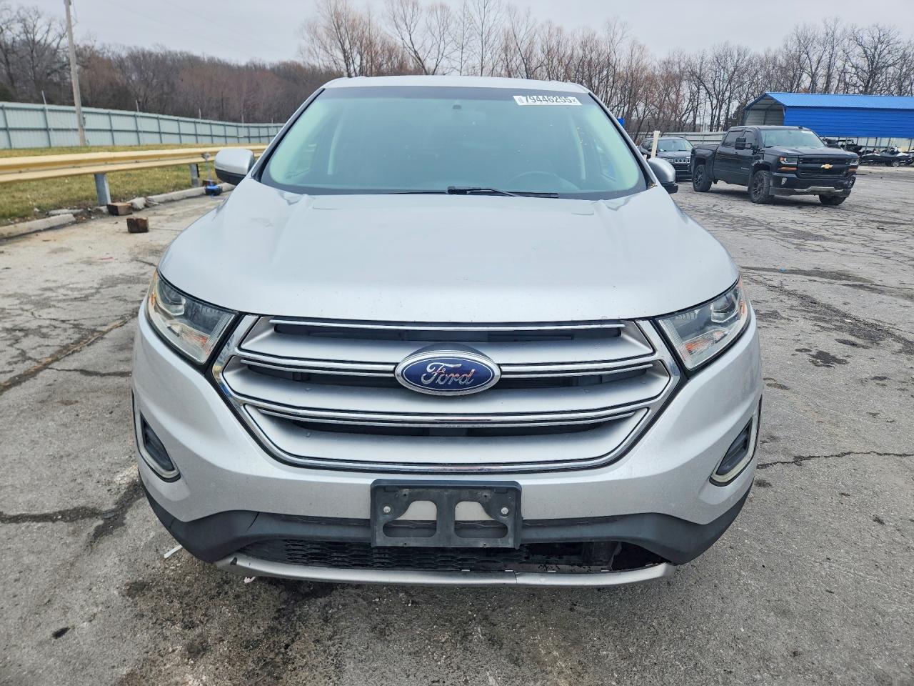 2015 Ford Edge Titanium Silver vin: 2FMTK4K99FBB22210