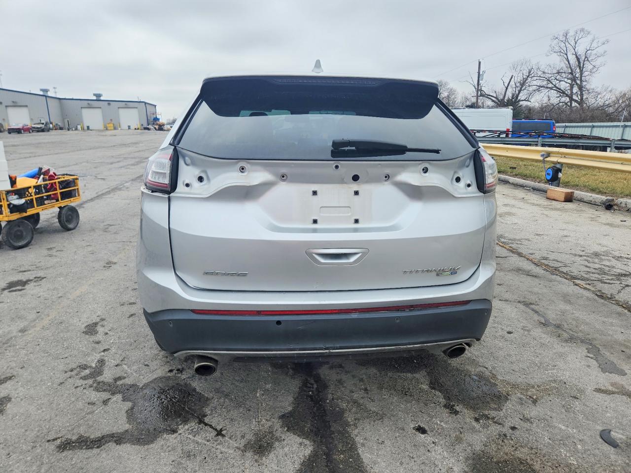 2015 Ford Edge Titanium Silver vin: 2FMTK4K99FBB22210
