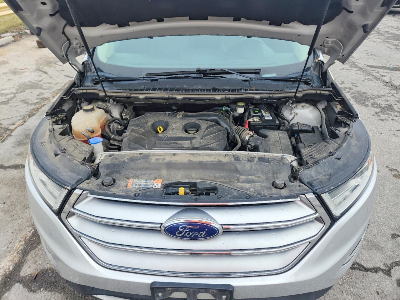 2015 Ford Edge Titanium Silver vin: 2FMTK4K99FBB22210