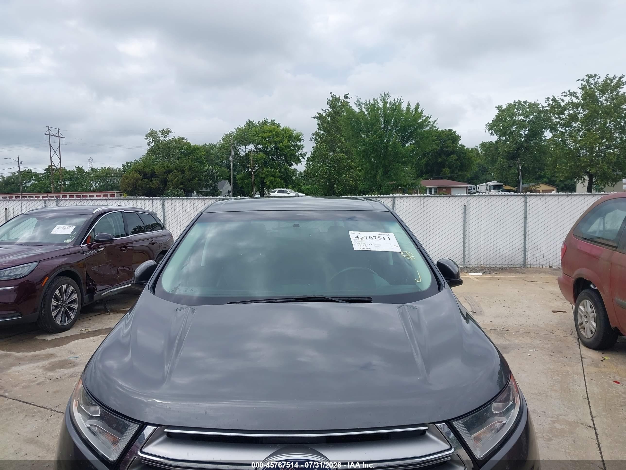 2015 Ford Edge Titanium Gray vin: 2FMTK4K99FBB61430