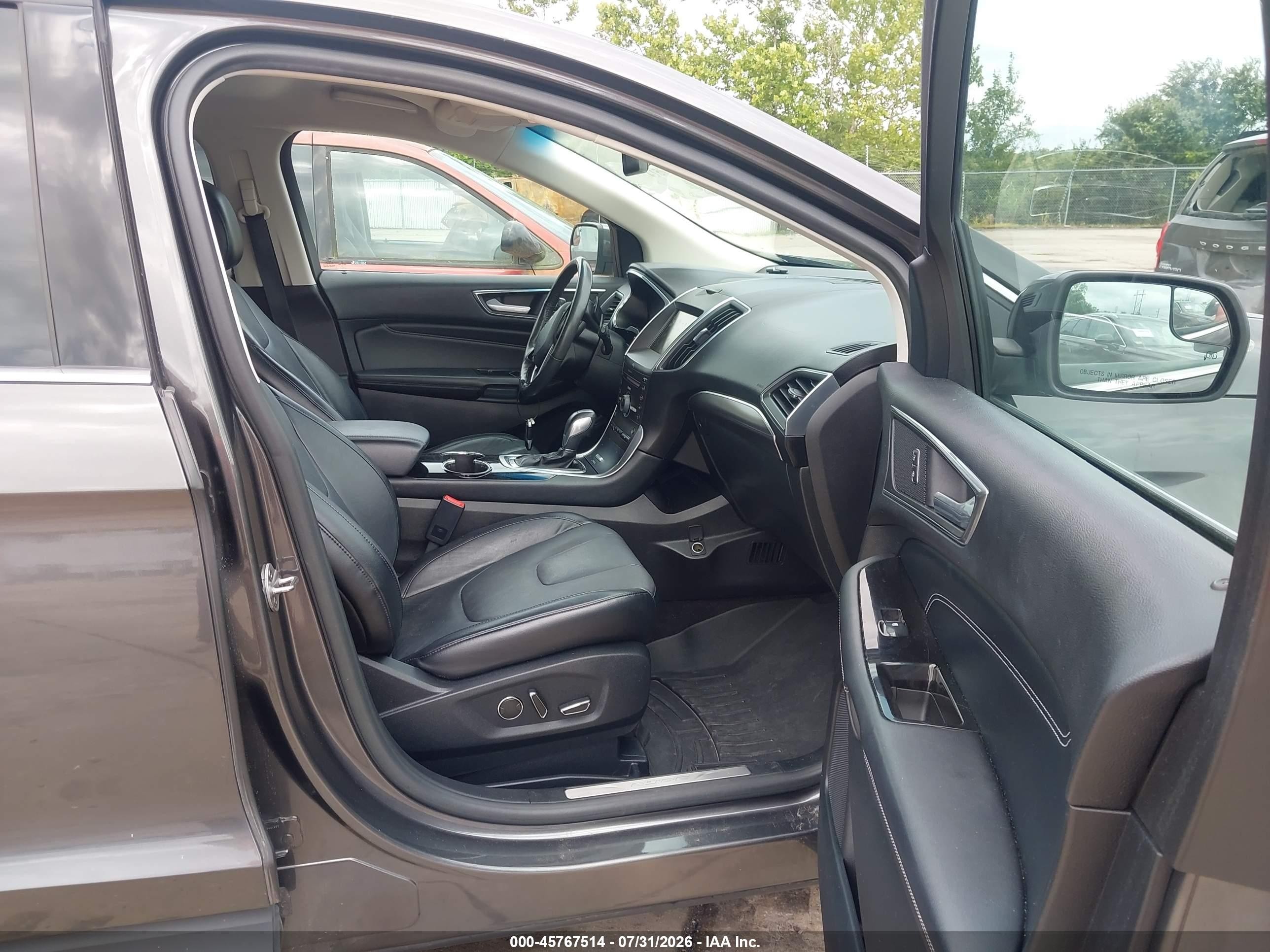 2015 Ford Edge Titanium Gray vin: 2FMTK4K99FBB61430