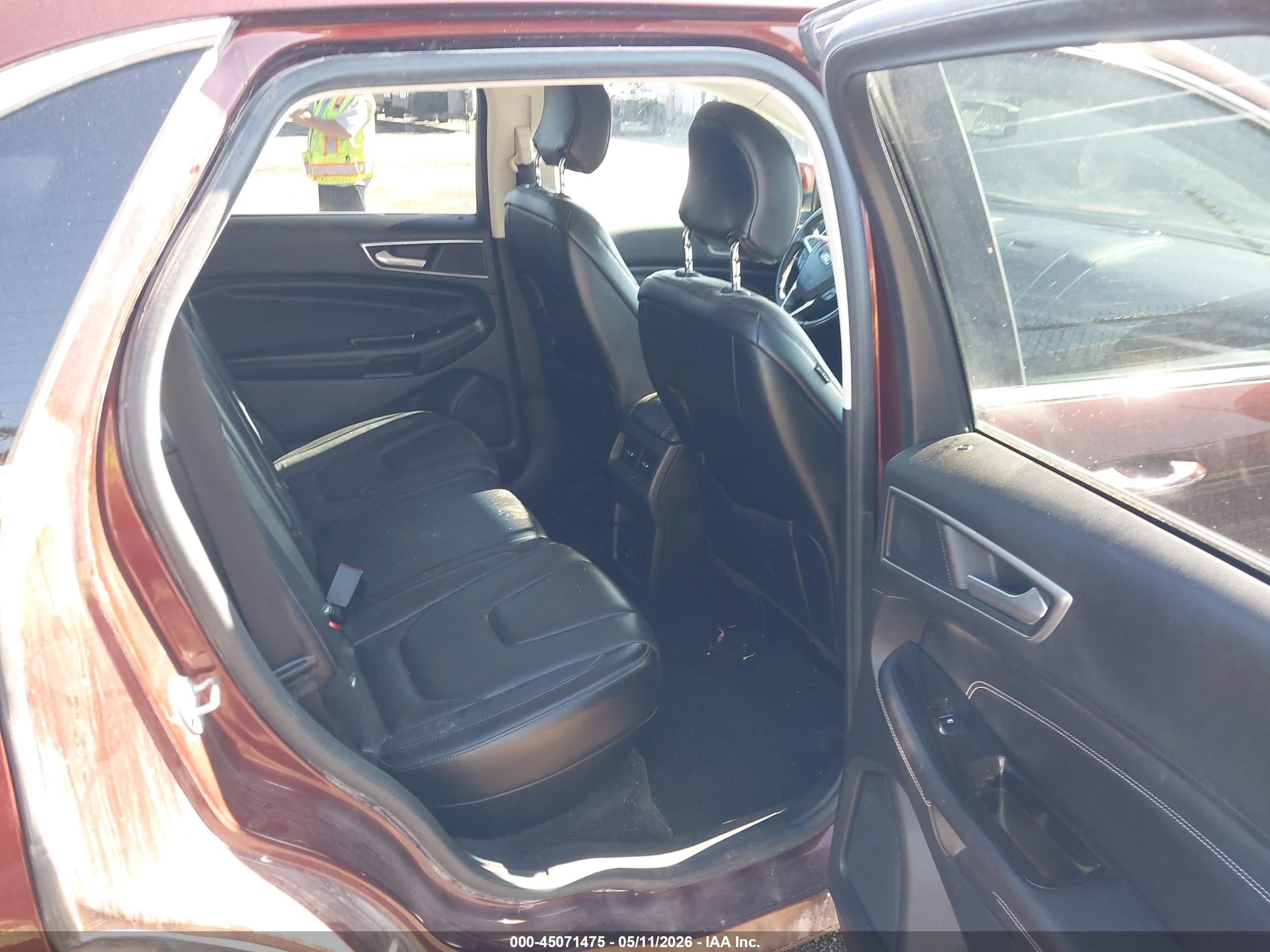 2015 Ford Edge Titanium Red vin: 2FMTK4K9XFBB21857