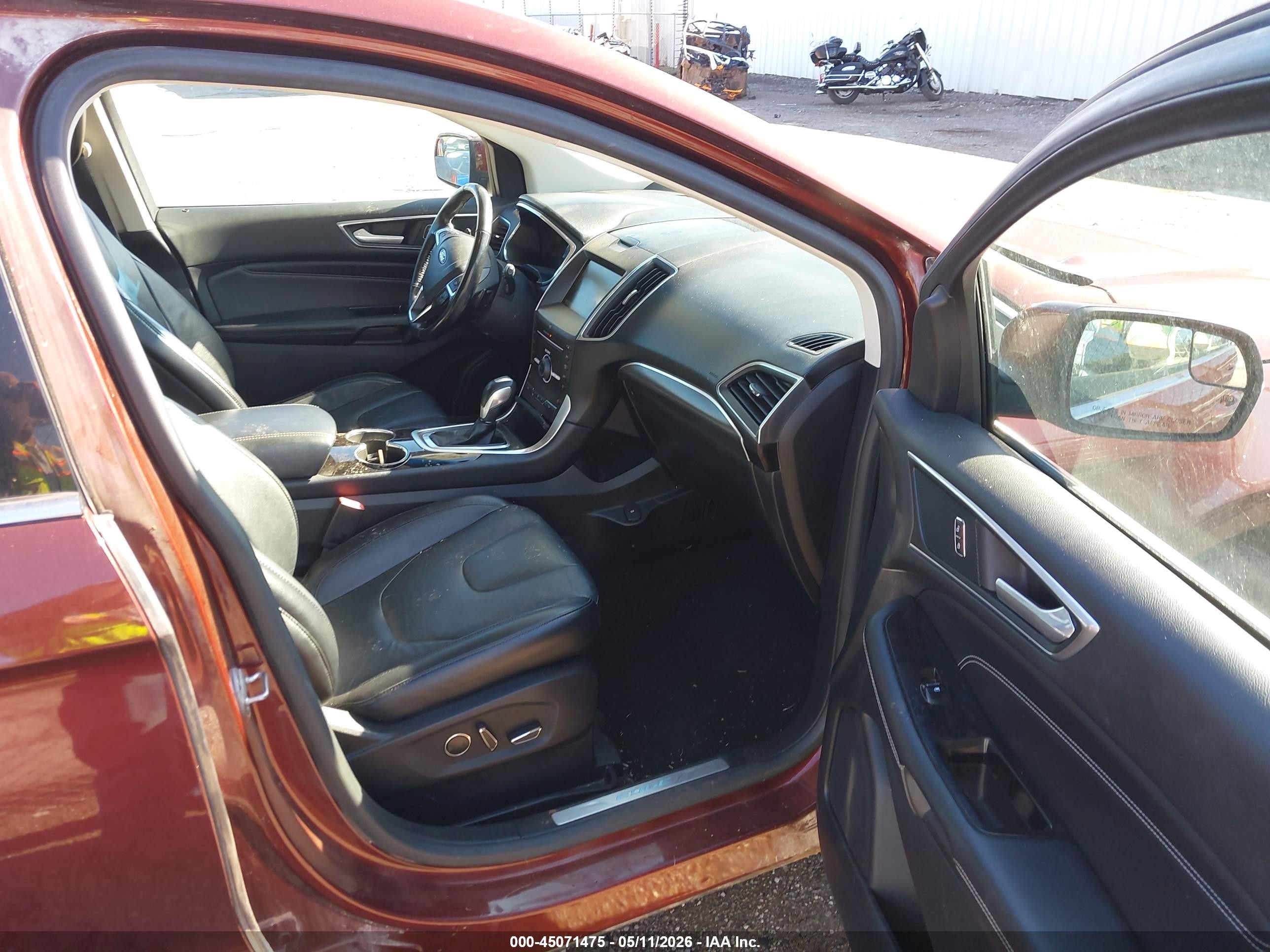 2015 Ford Edge Titanium Red vin: 2FMTK4K9XFBB21857