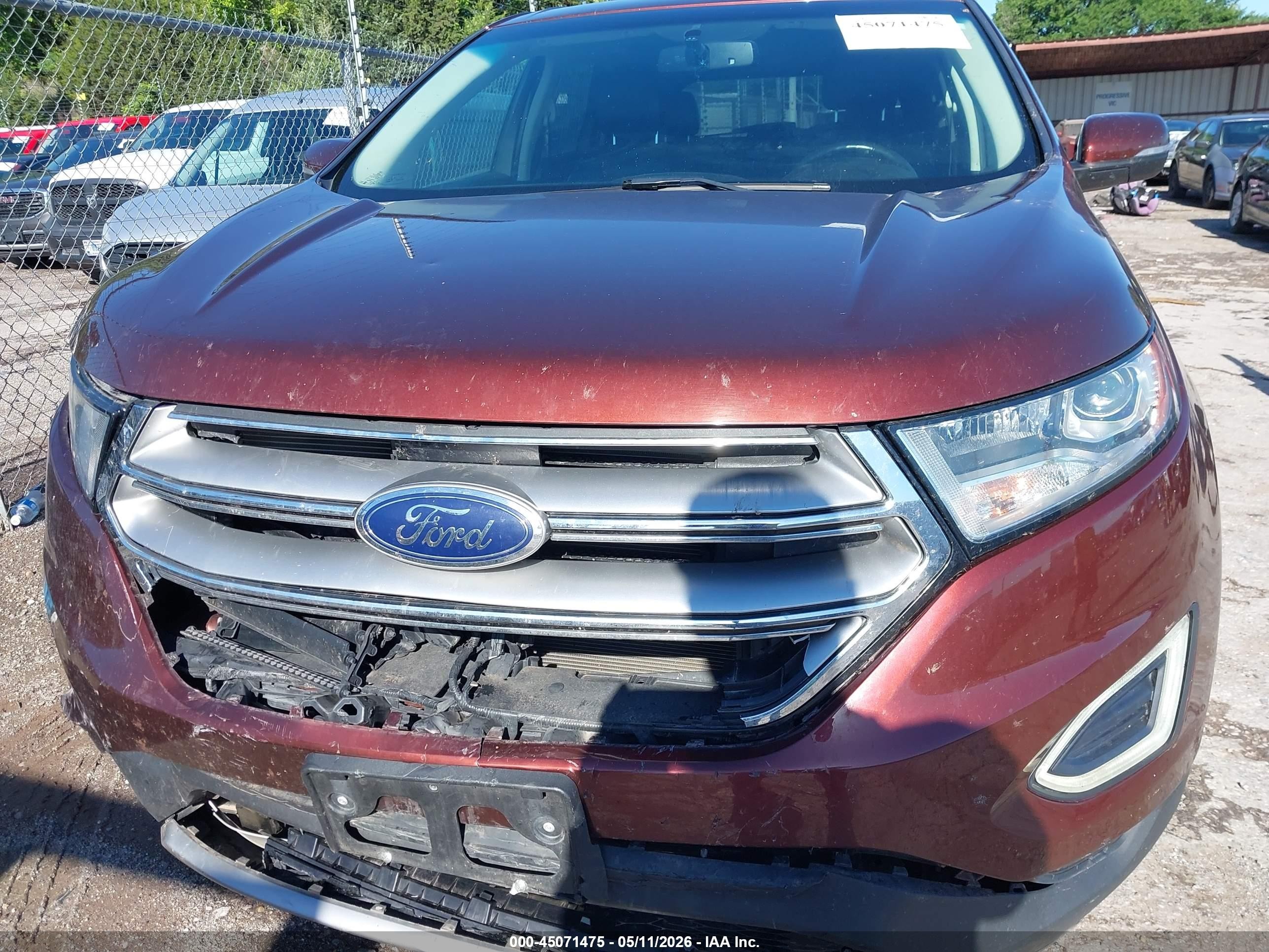 2015 Ford Edge Titanium Red vin: 2FMTK4K9XFBB21857