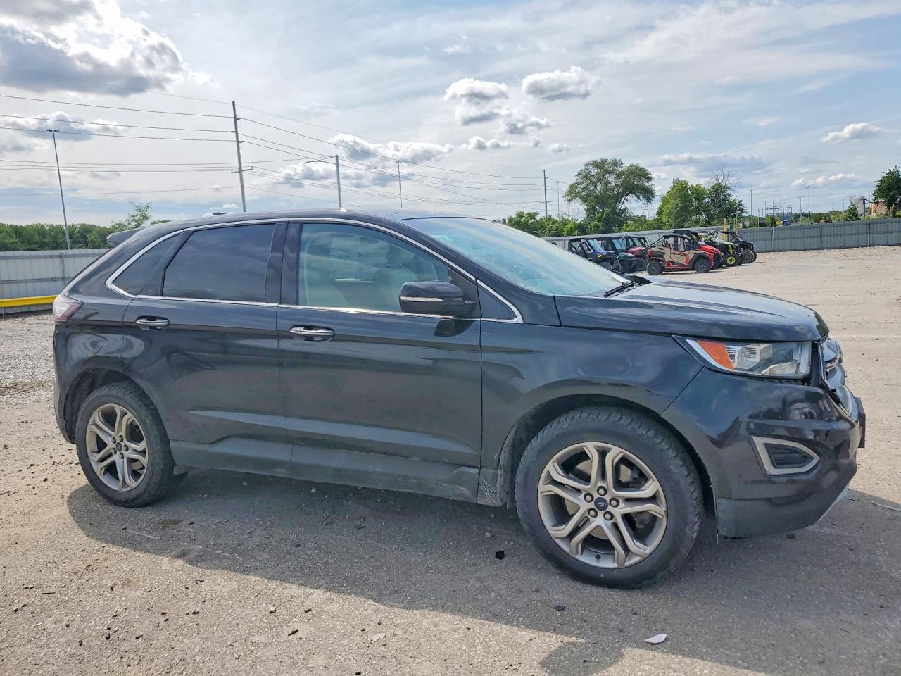 2015 Ford Edge Titanium Black vin: 2FMTK4K9XFBB43504