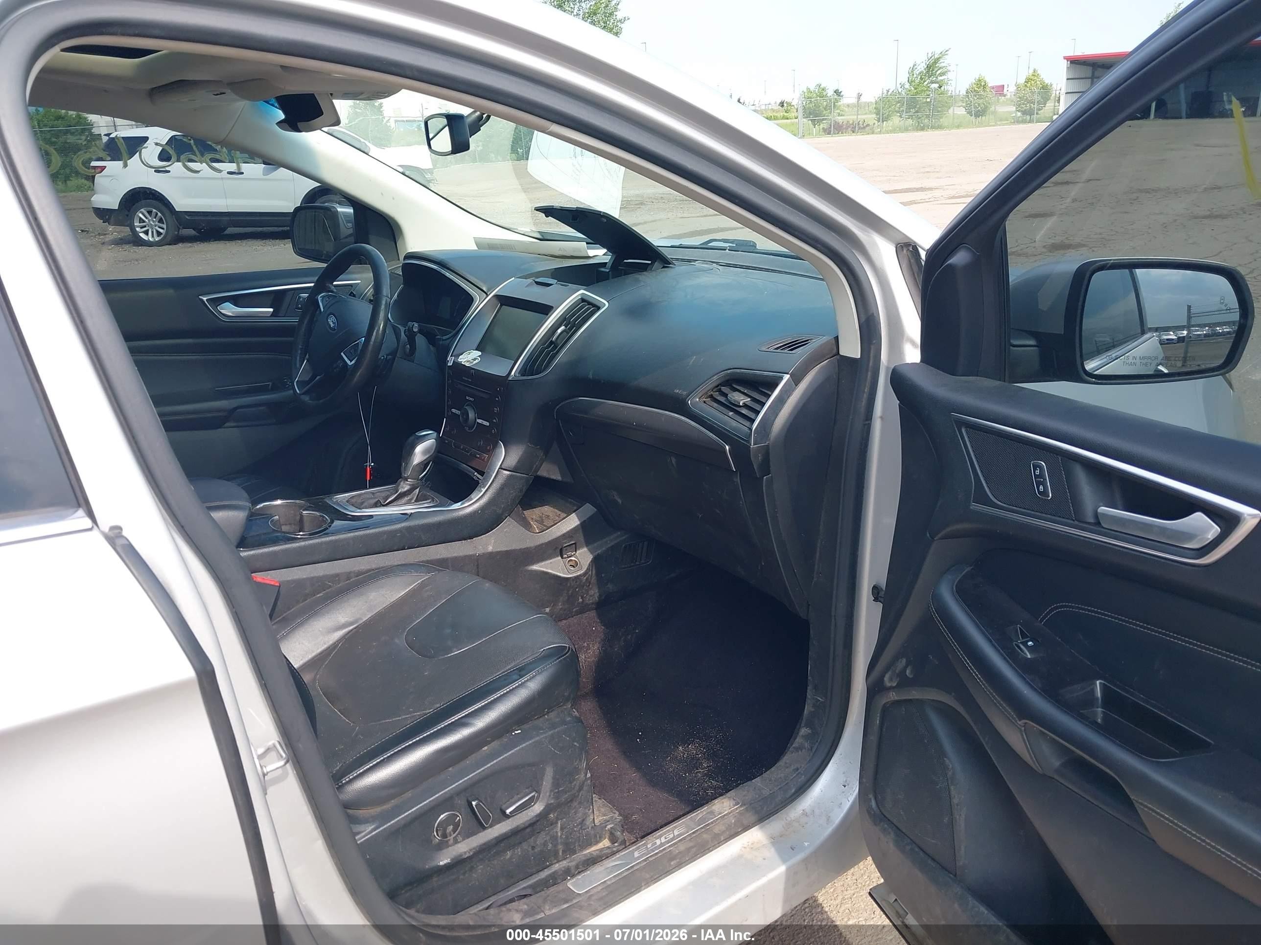 2015 Ford Edge Titanium Gray vin: 2FMTK4K9XFBB67687
