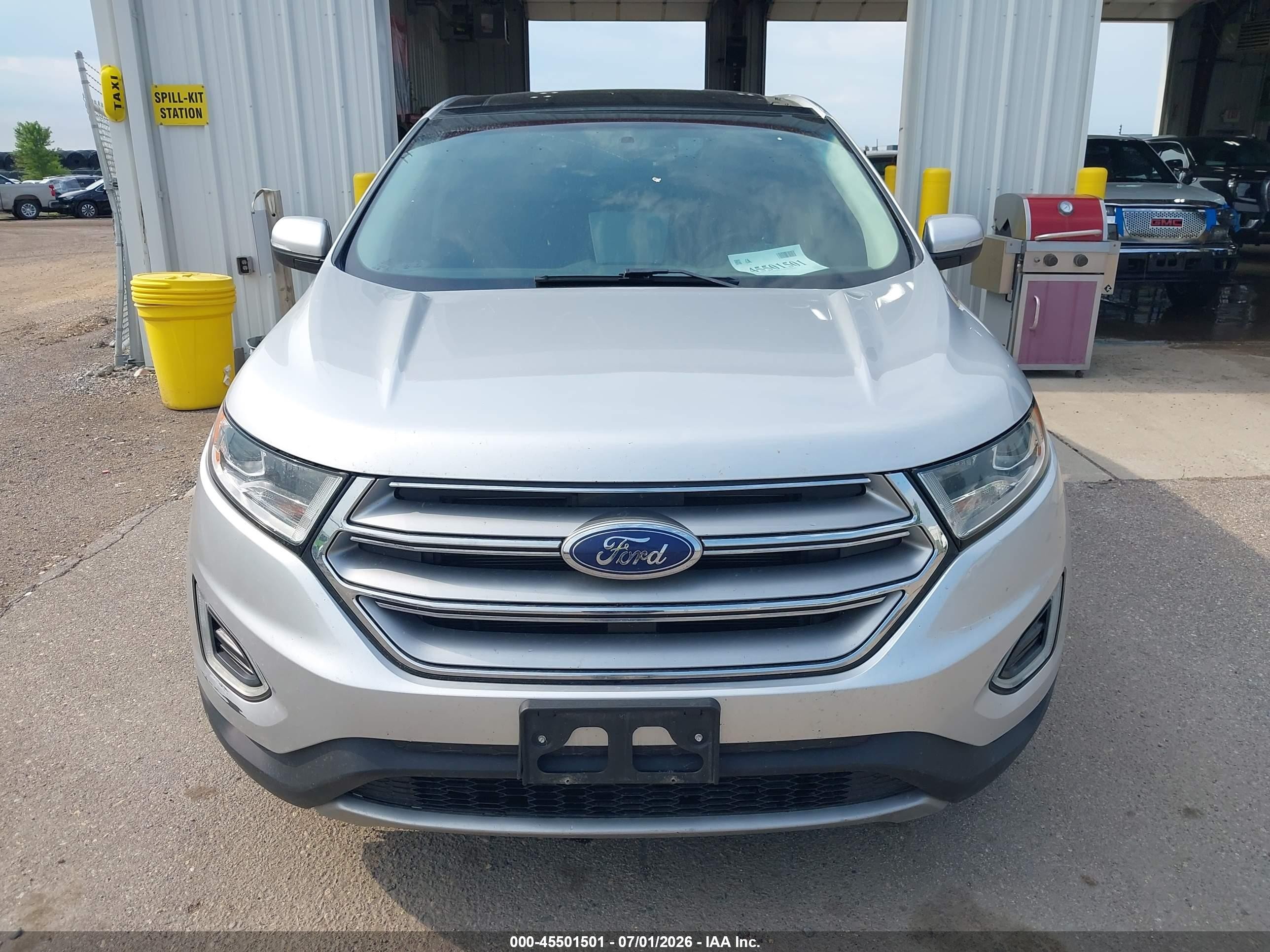 2015 Ford Edge Titanium Gray vin: 2FMTK4K9XFBB67687