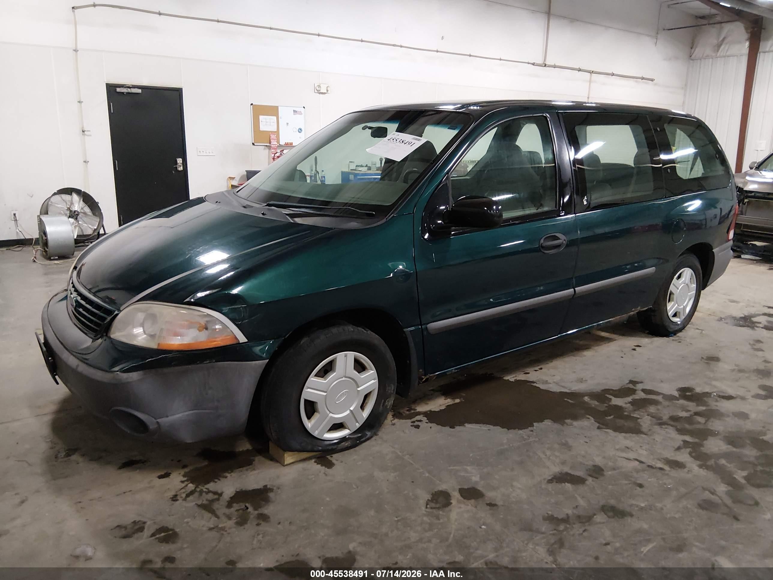 2001 Ford Windstar Lx Green vin: 2FMZA50411BB09552