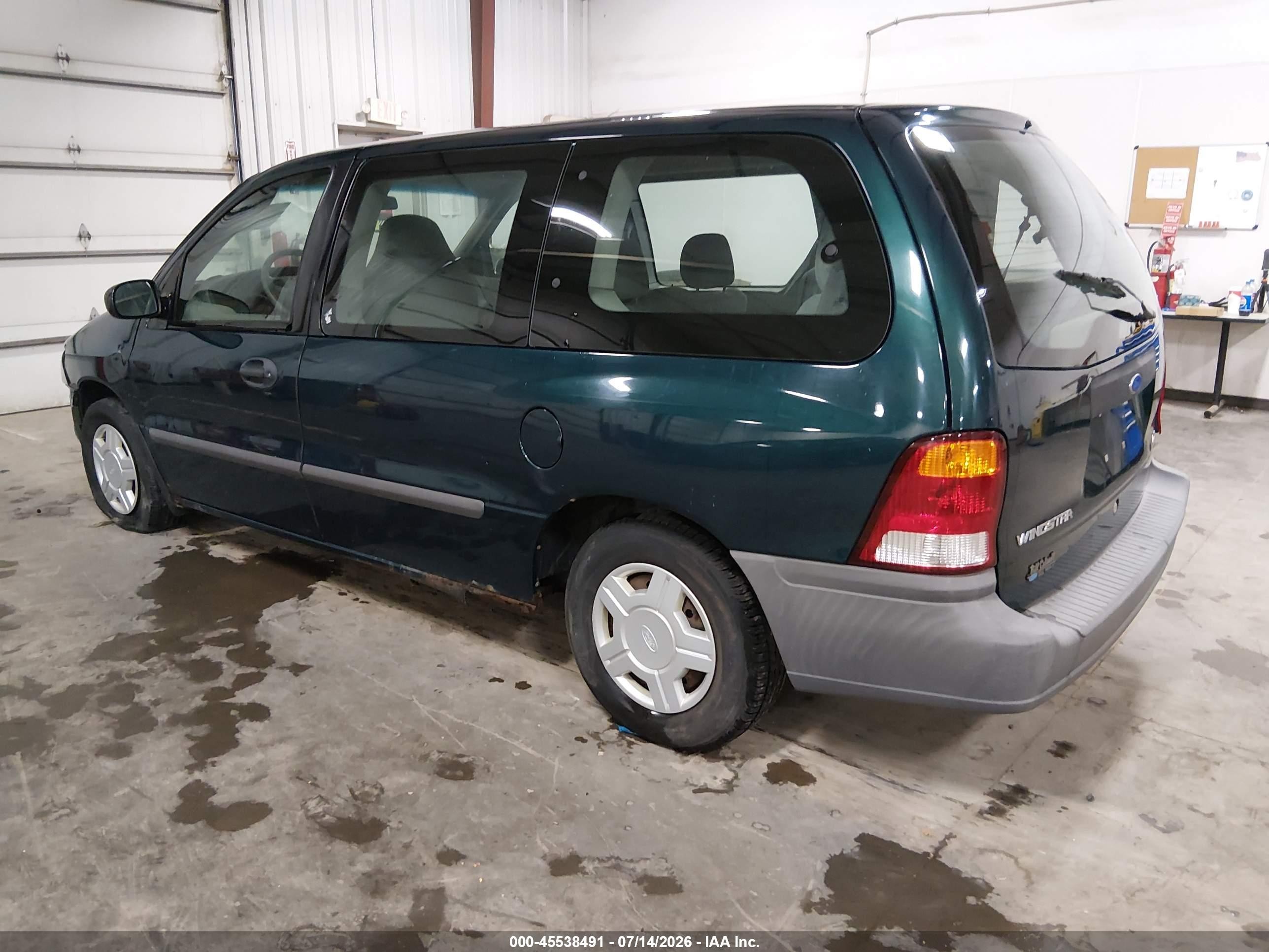 2001 Ford Windstar Lx Green vin: 2FMZA50411BB09552