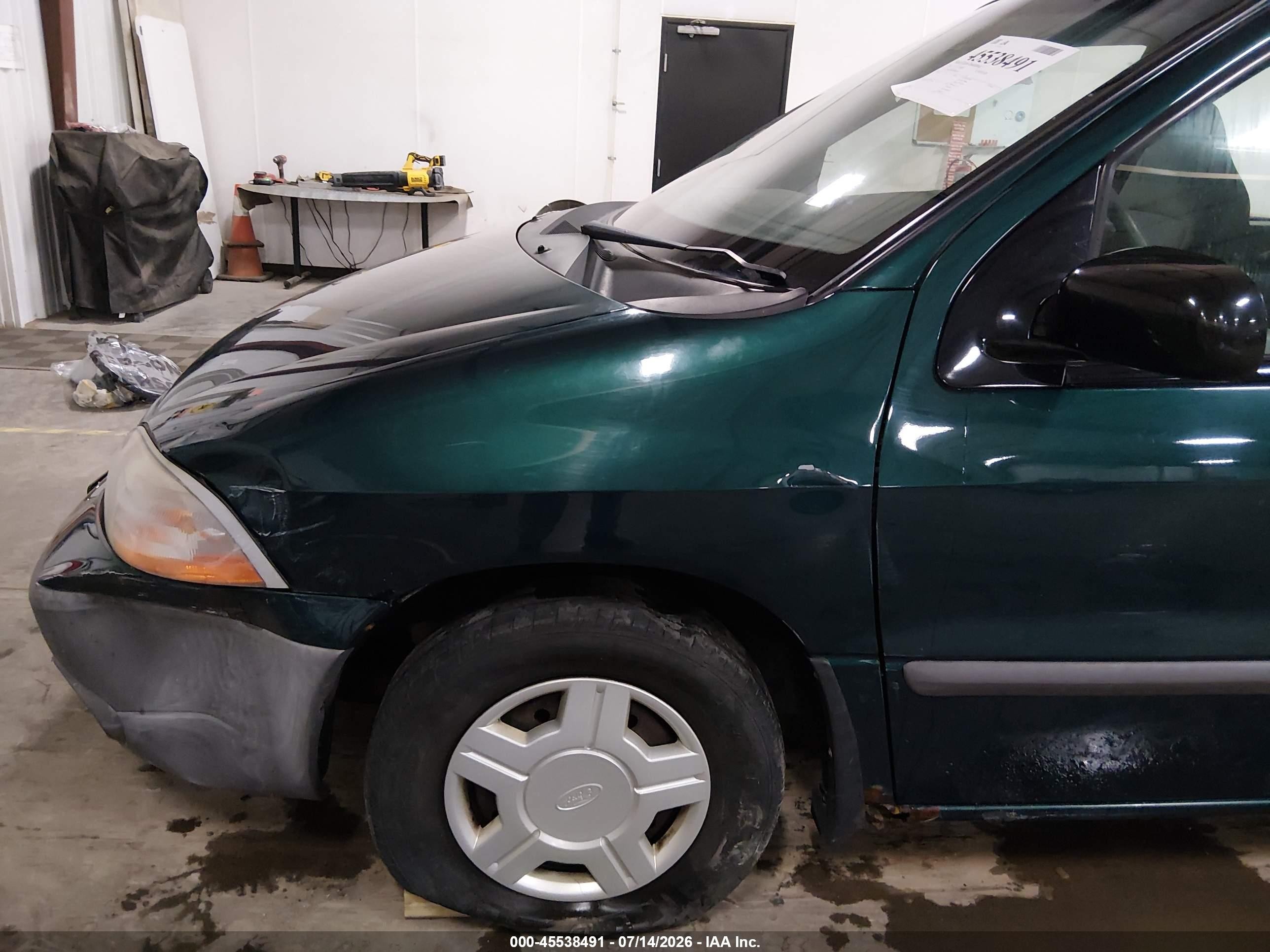 2001 Ford Windstar Lx Green vin: 2FMZA50411BB09552
