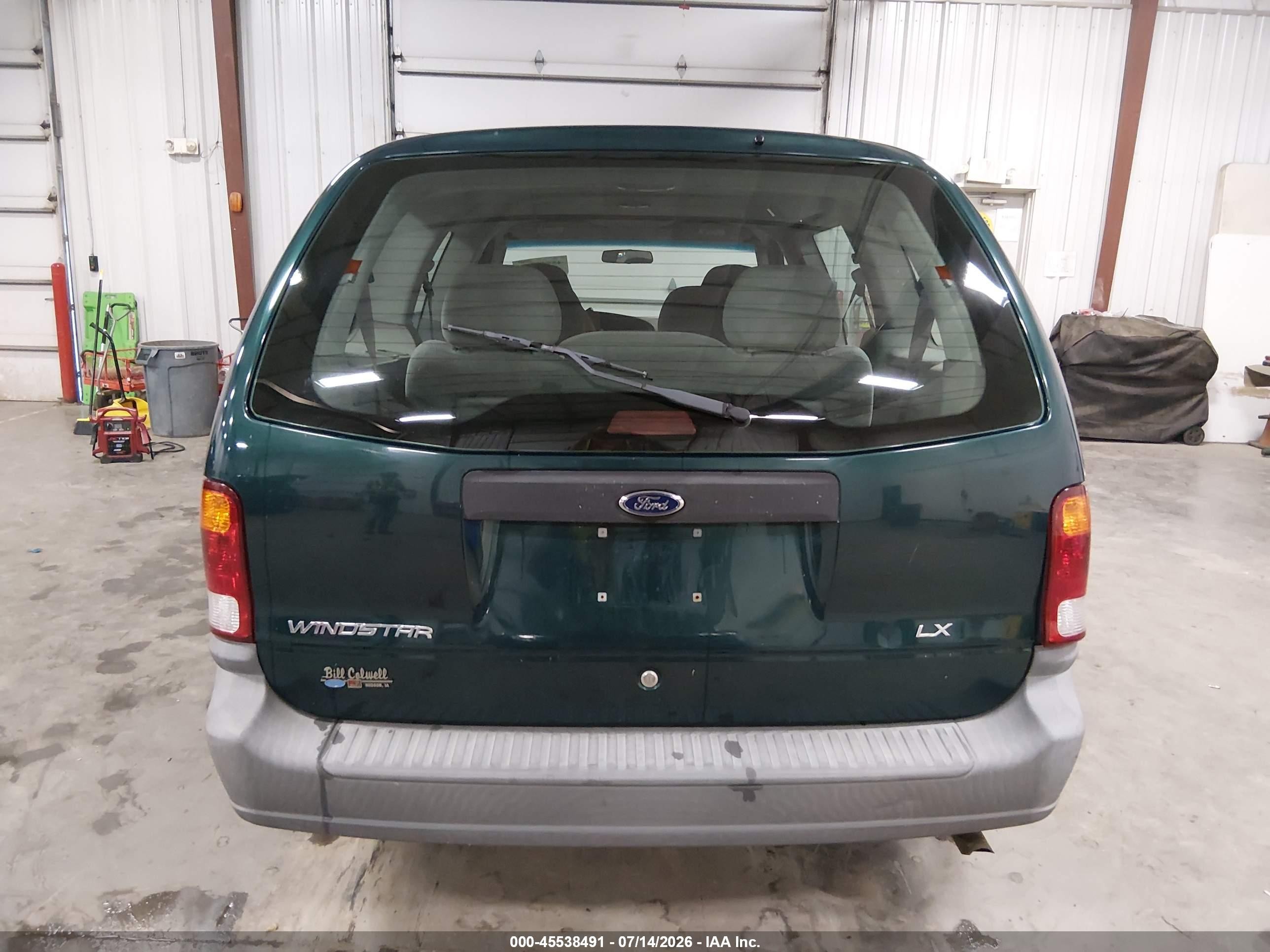 2001 Ford Windstar Lx Green vin: 2FMZA50411BB09552