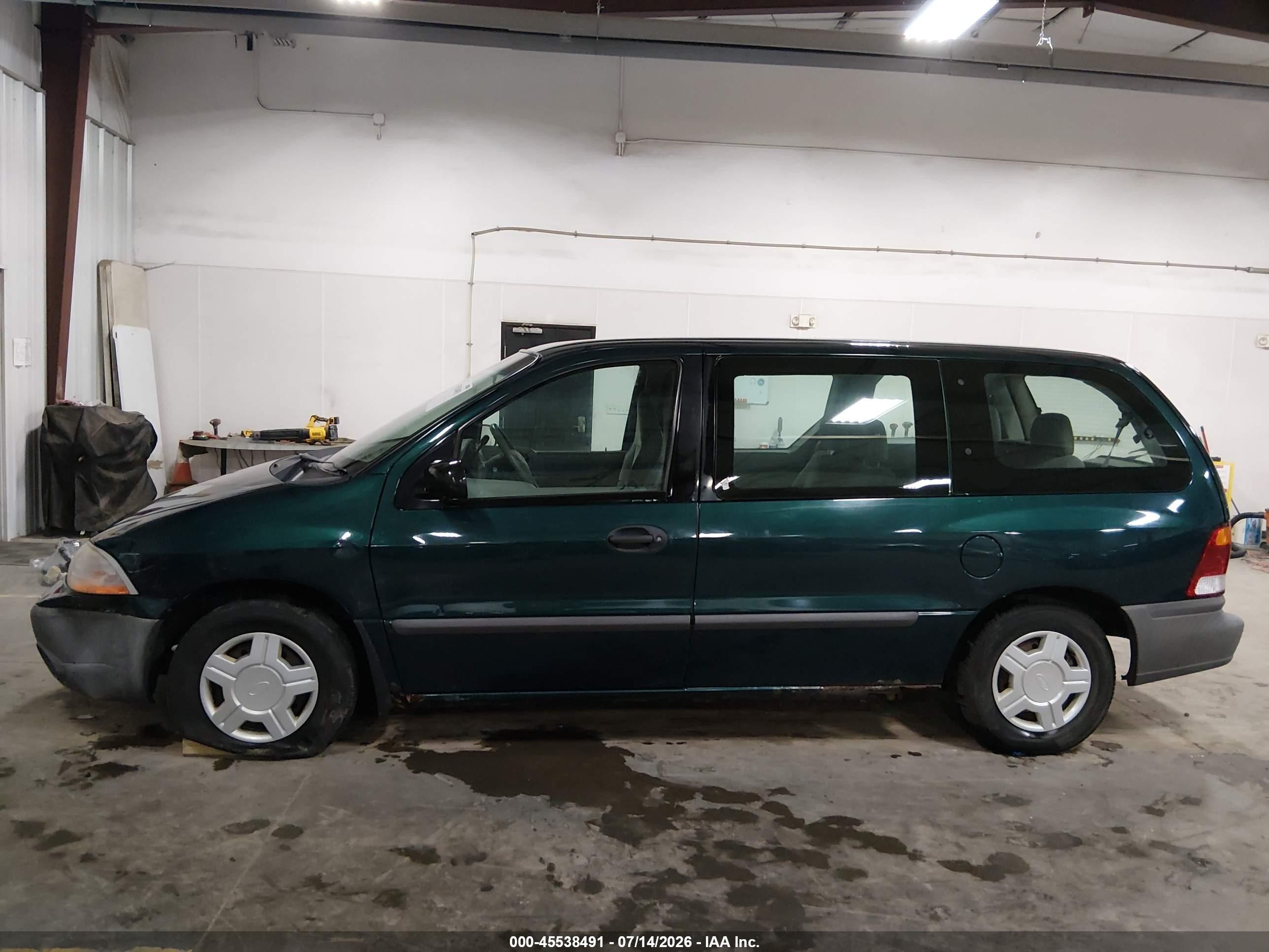 2001 Ford Windstar Lx Green vin: 2FMZA50411BB09552