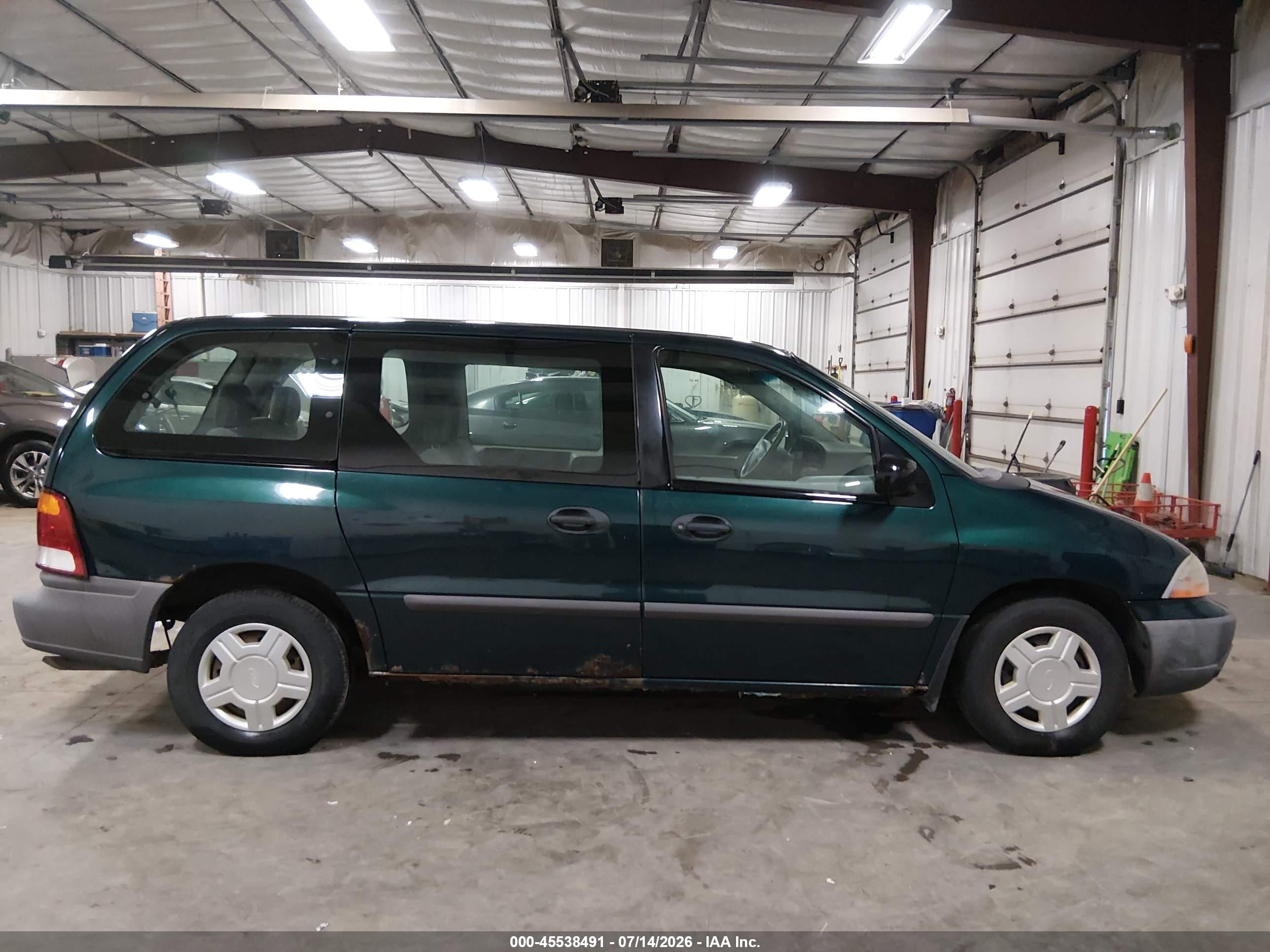 2001 Ford Windstar Lx Green vin: 2FMZA50411BB09552