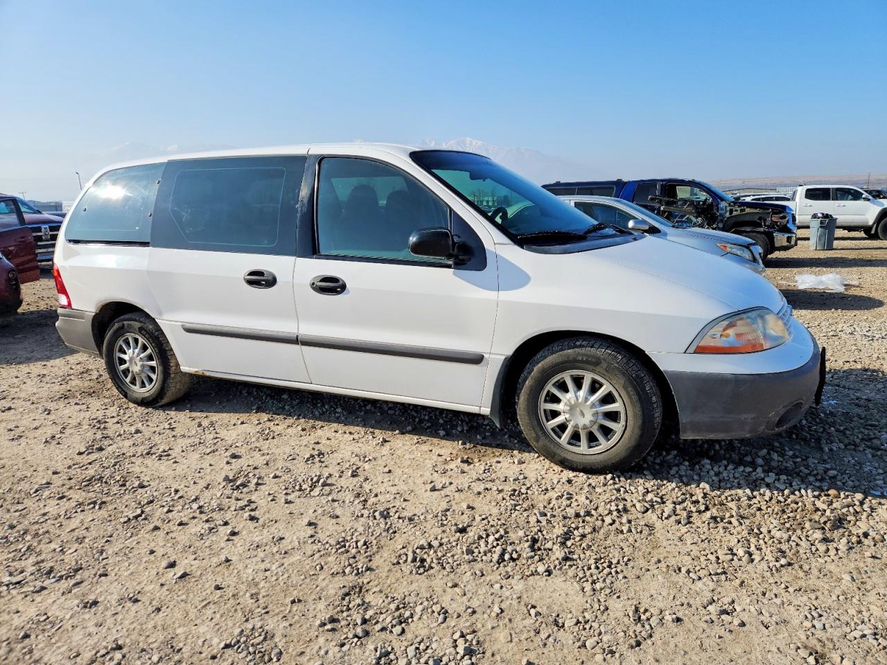 2001 Ford Windstar Lx White vin: 2FMZA50421BA40340