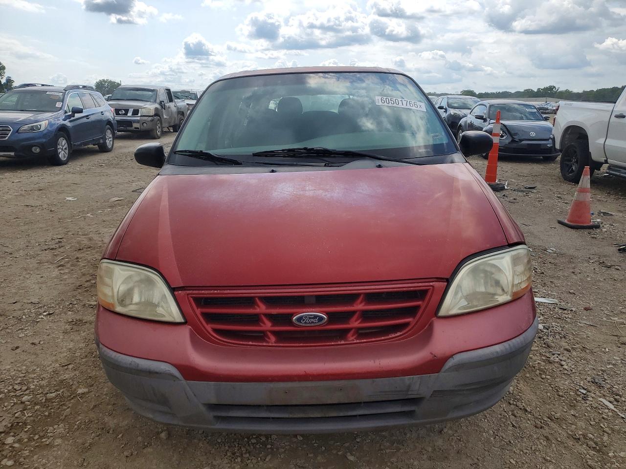 2000 Ford Windstar Wagon Red vin: 2FMZA5043YBC33364