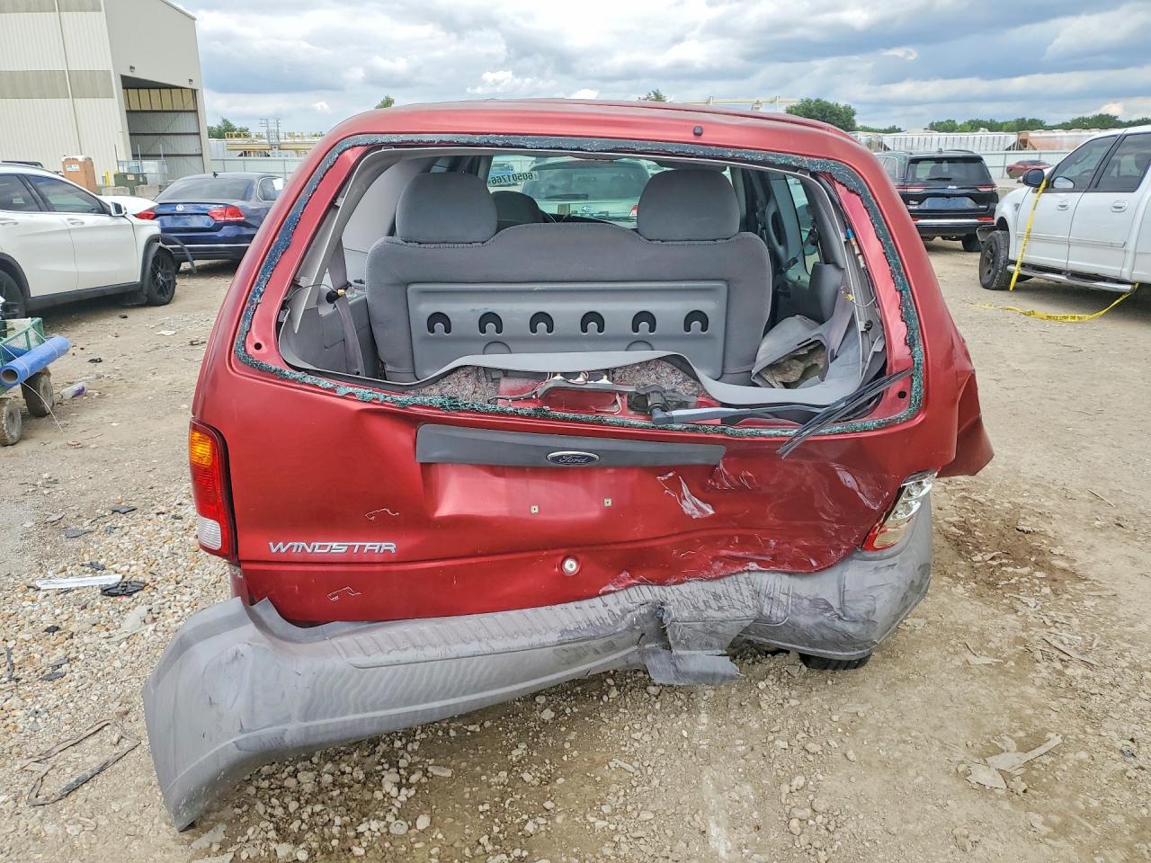 2000 Ford Windstar Wagon Red vin: 2FMZA5043YBC33364
