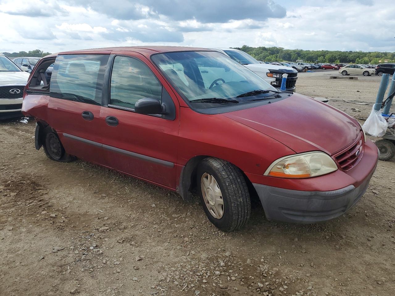 2000 Ford Windstar Wagon Red vin: 2FMZA5043YBC33364