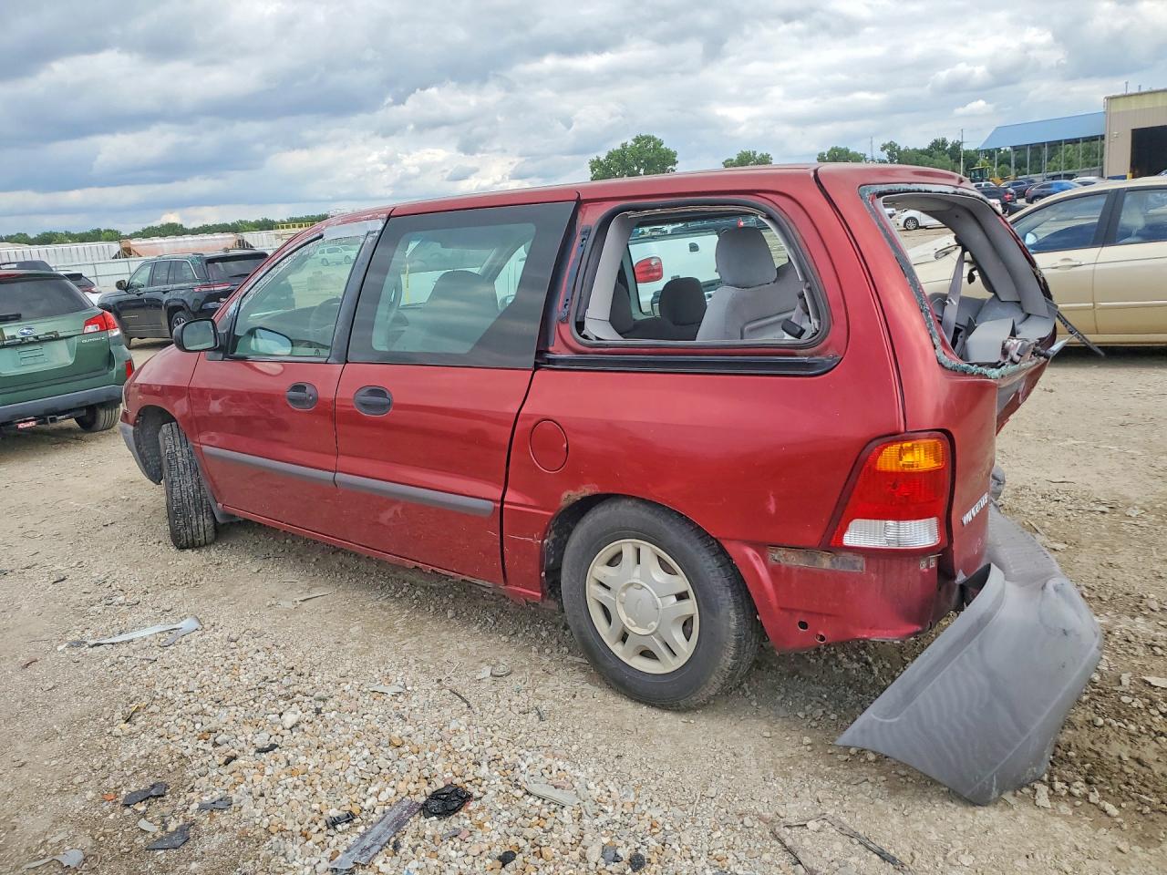 2000 Ford Windstar Wagon Red vin: 2FMZA5043YBC33364