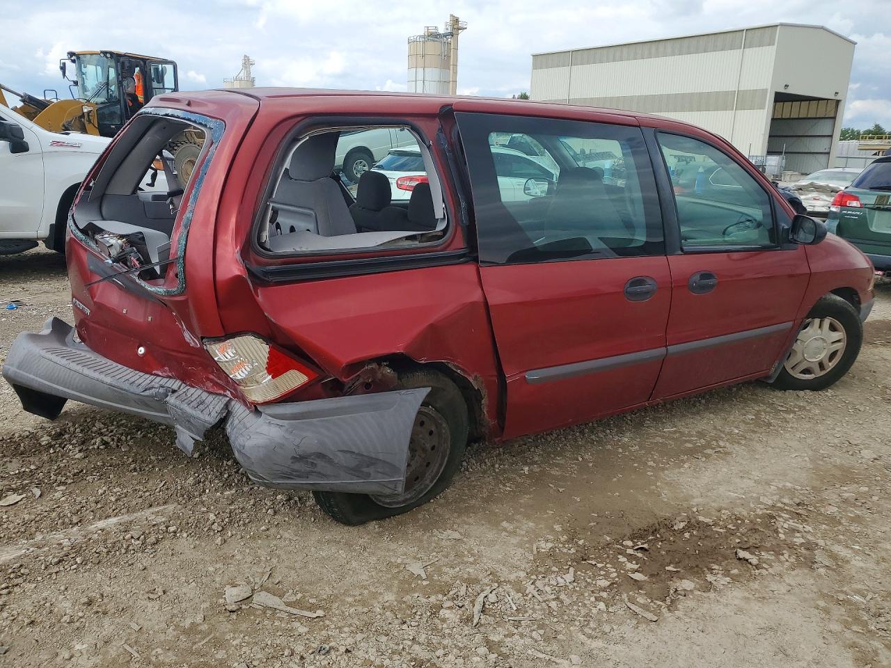 2000 Ford Windstar Wagon Red vin: 2FMZA5043YBC33364