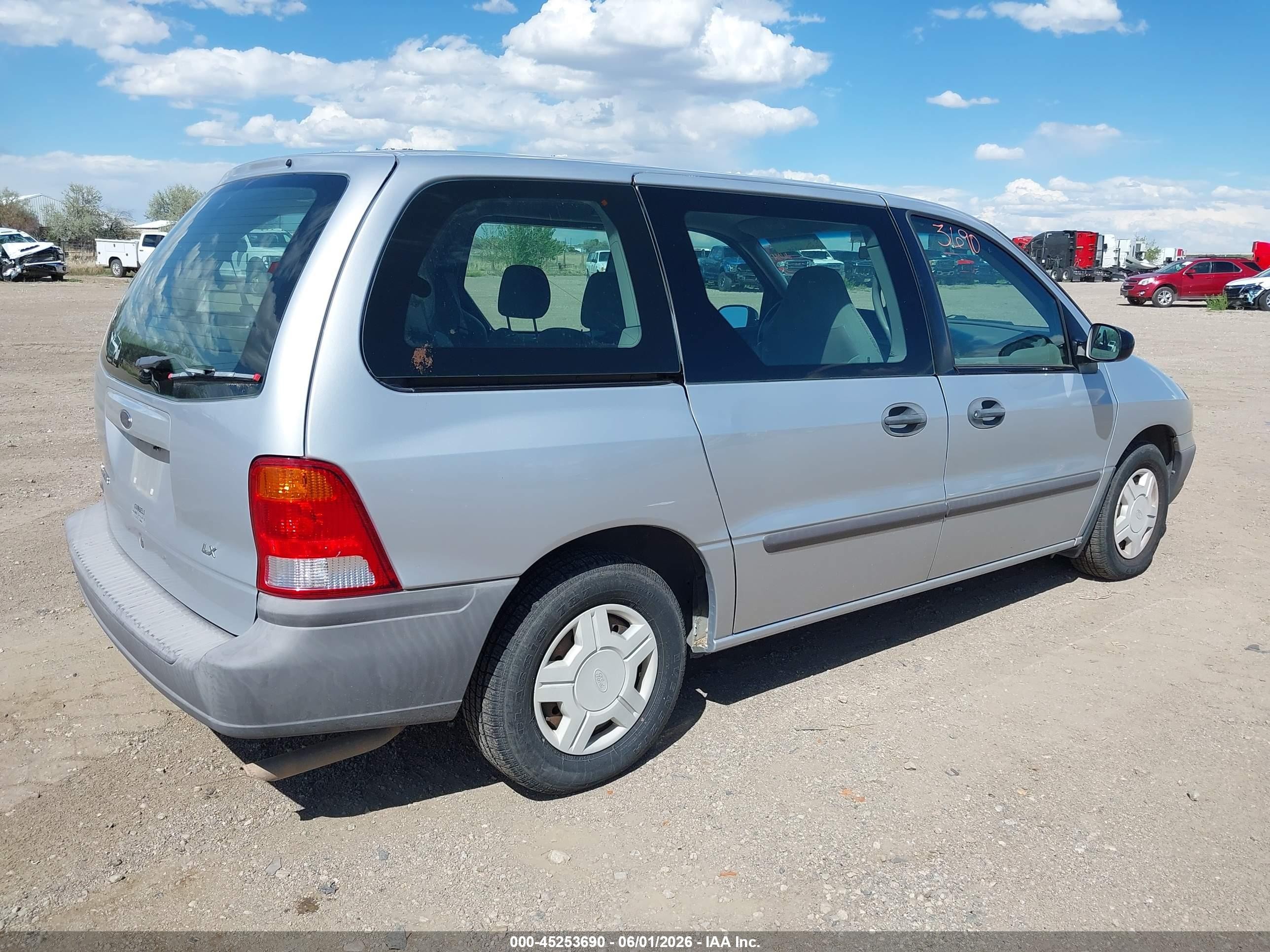 2002 Ford Windstar Lx Silver vin: 2FMZA50452BA03705