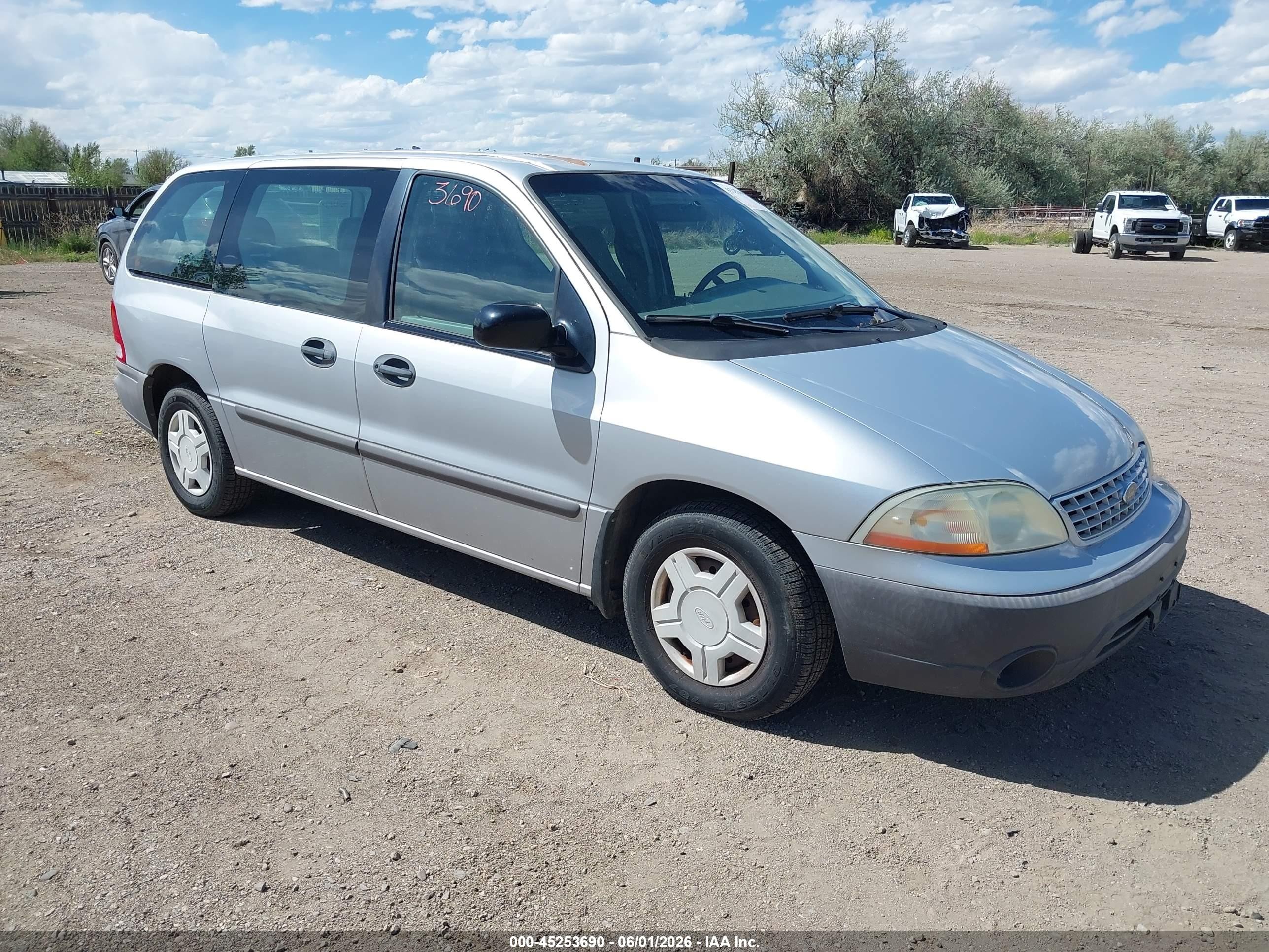 2002 Ford Windstar Lx Silver vin: 2FMZA50452BA03705