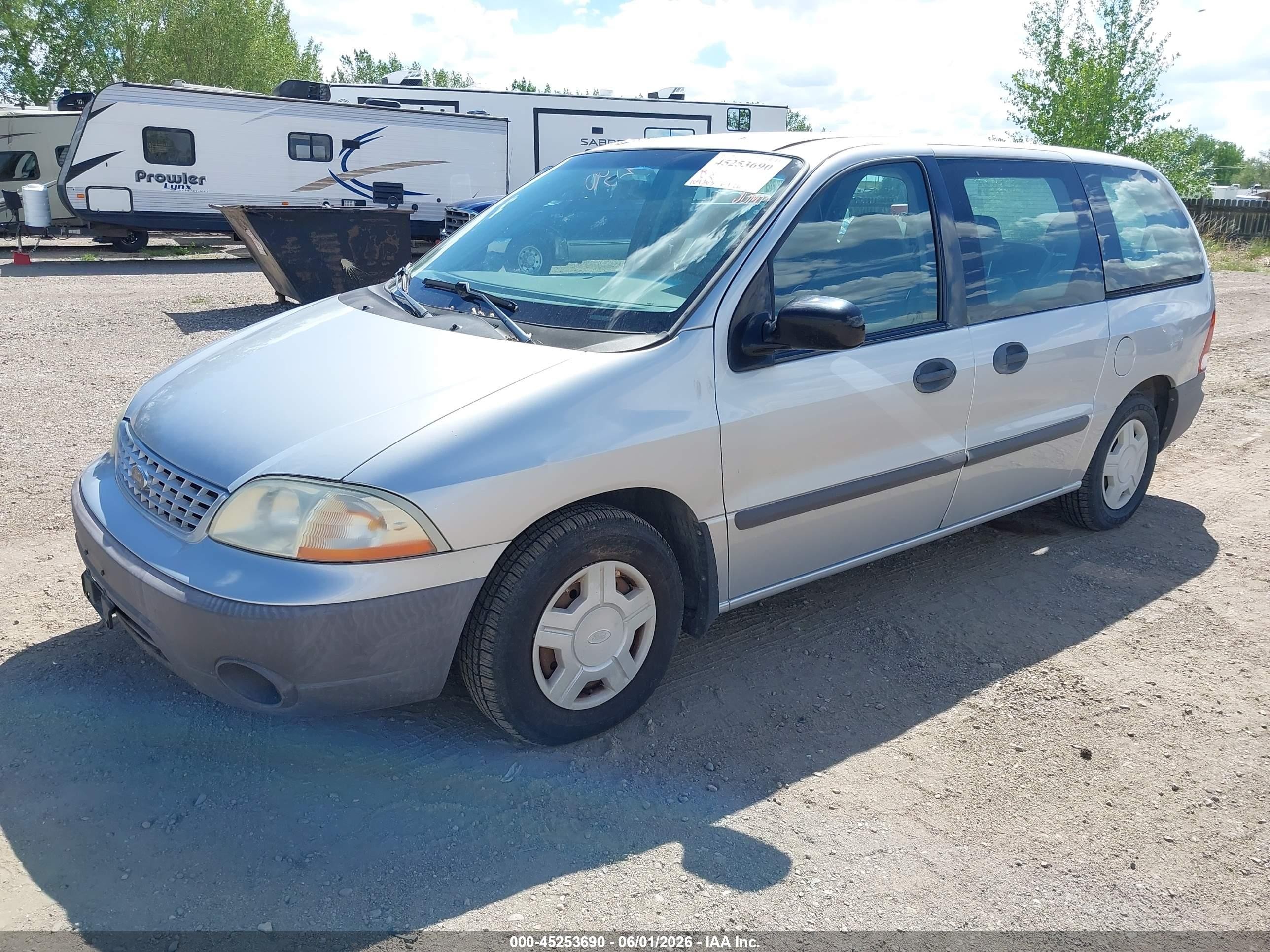 2002 Ford Windstar Lx Silver vin: 2FMZA50452BA03705