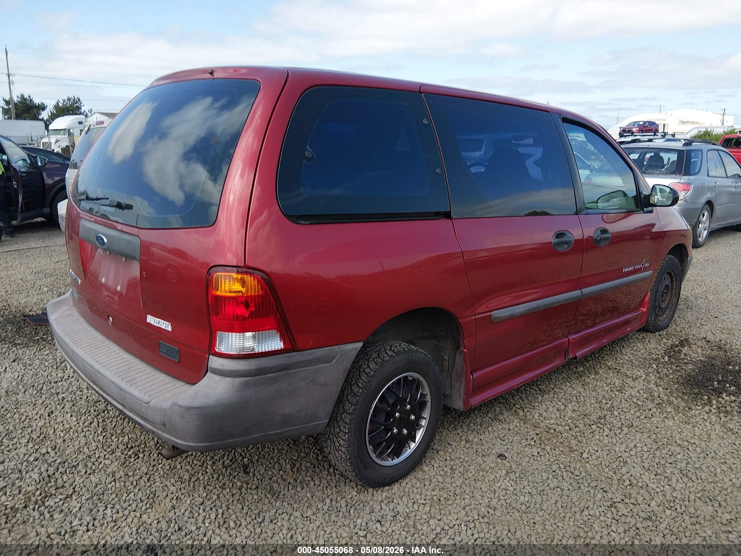 2000 Ford Windstar   Red vin: 2FMZA5048YBC28192
