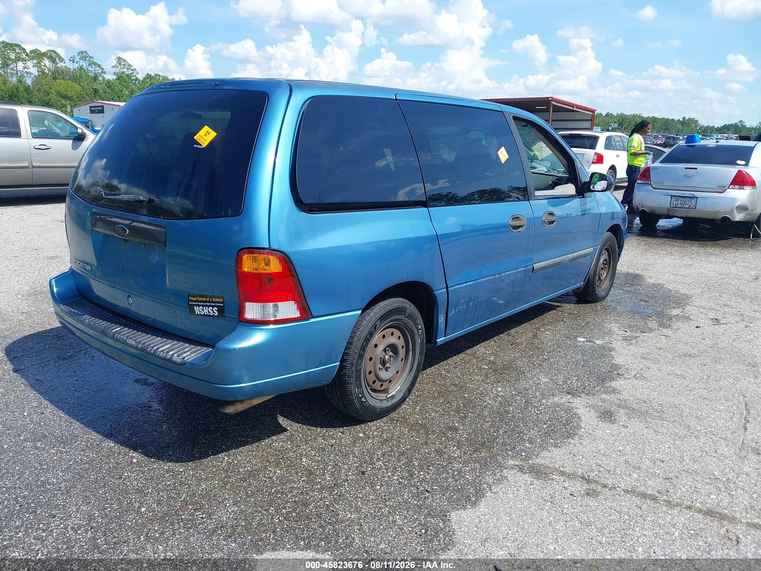 2003 Ford Windstar Standard Синий vin: 2FMZA504X3BA88932