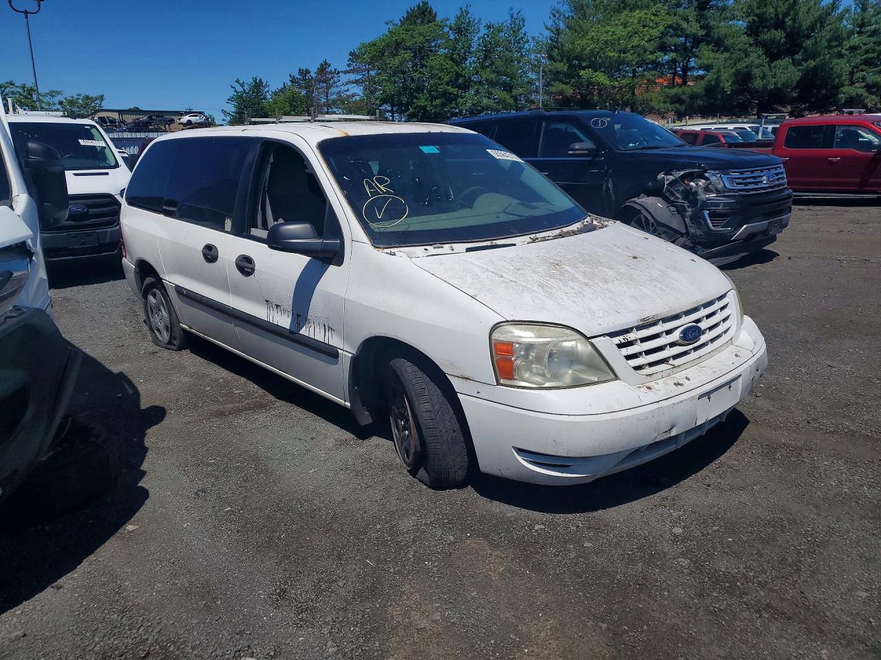 2005 Ford Freestar S White vin: 2FMZA50655BA90589