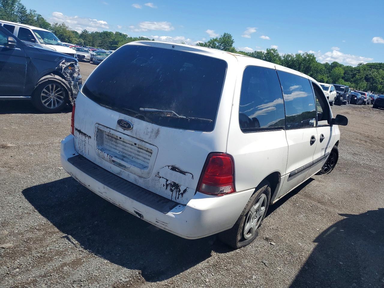 2005 Ford Freestar S White vin: 2FMZA50655BA90589