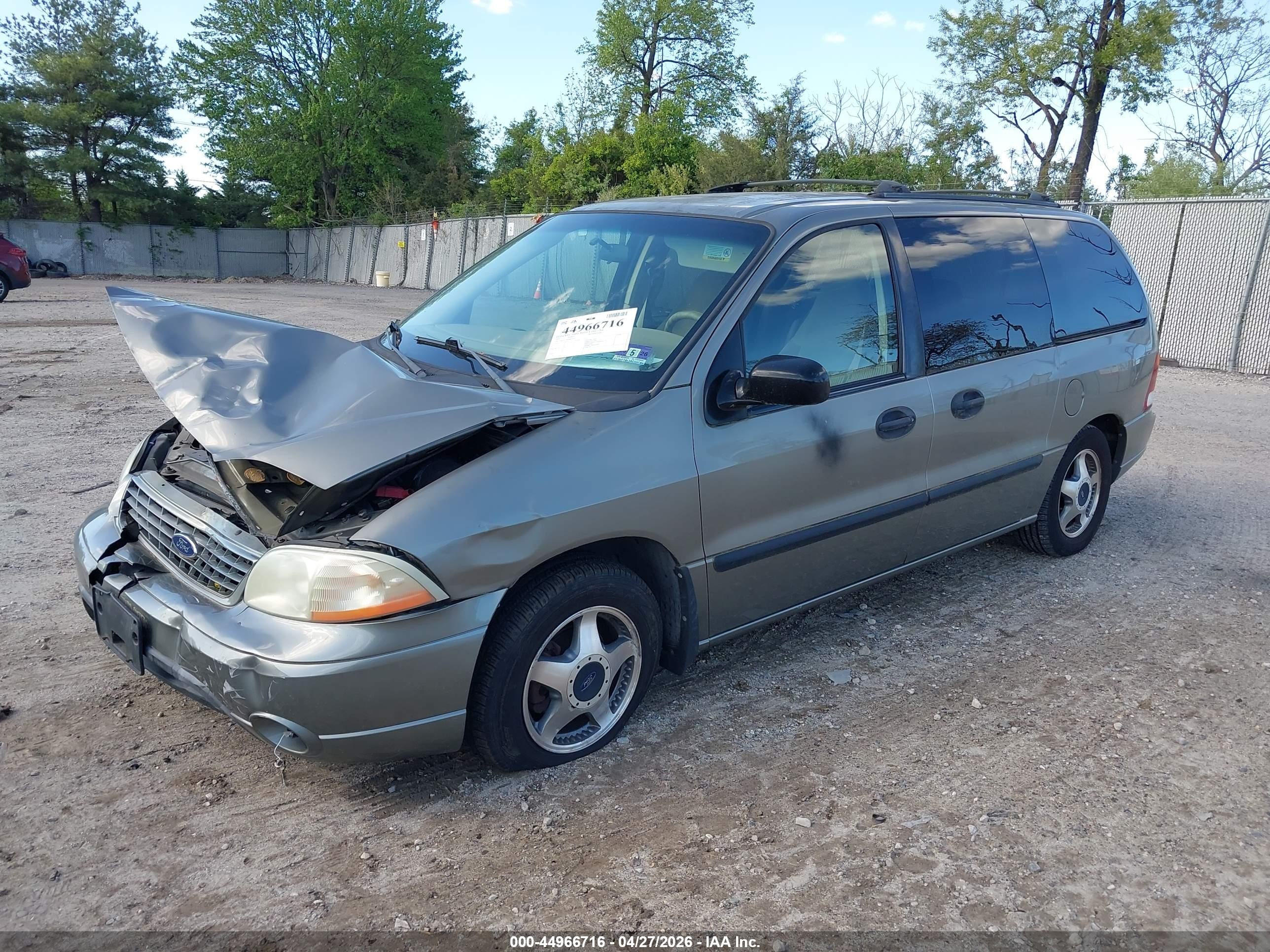 2002 Ford Windstar Lx Gray vin: 2FMZA51402BB08361