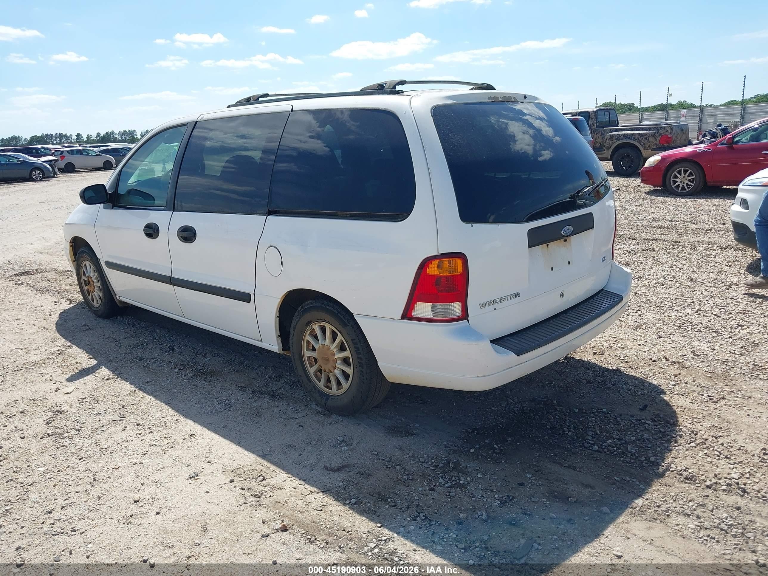 2003 Ford Windstar Lx Белый vin: 2FMZA51403BA84743