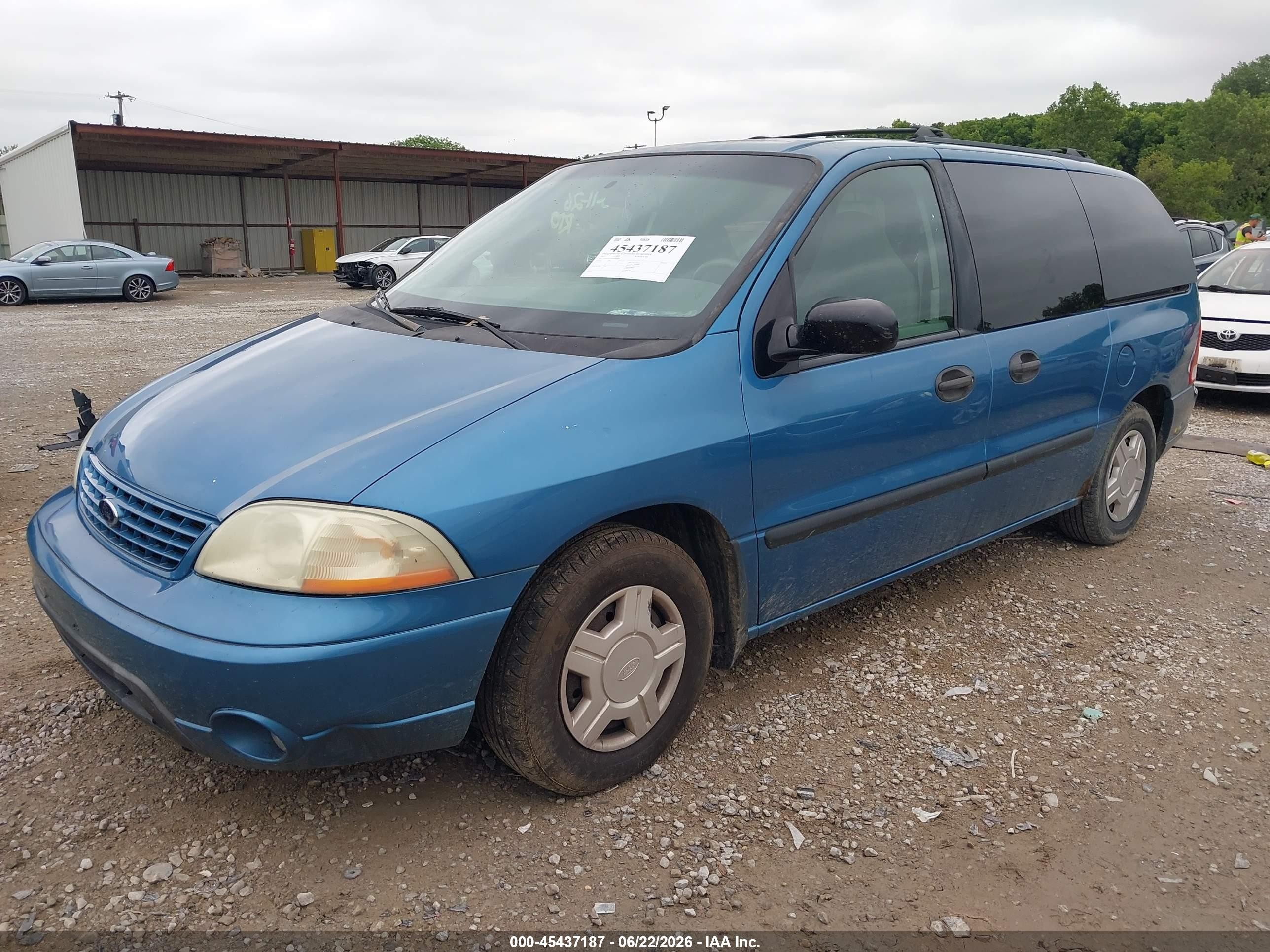 2003 Ford Windstar Lx Blue vin: 2FMZA51403BB93400
