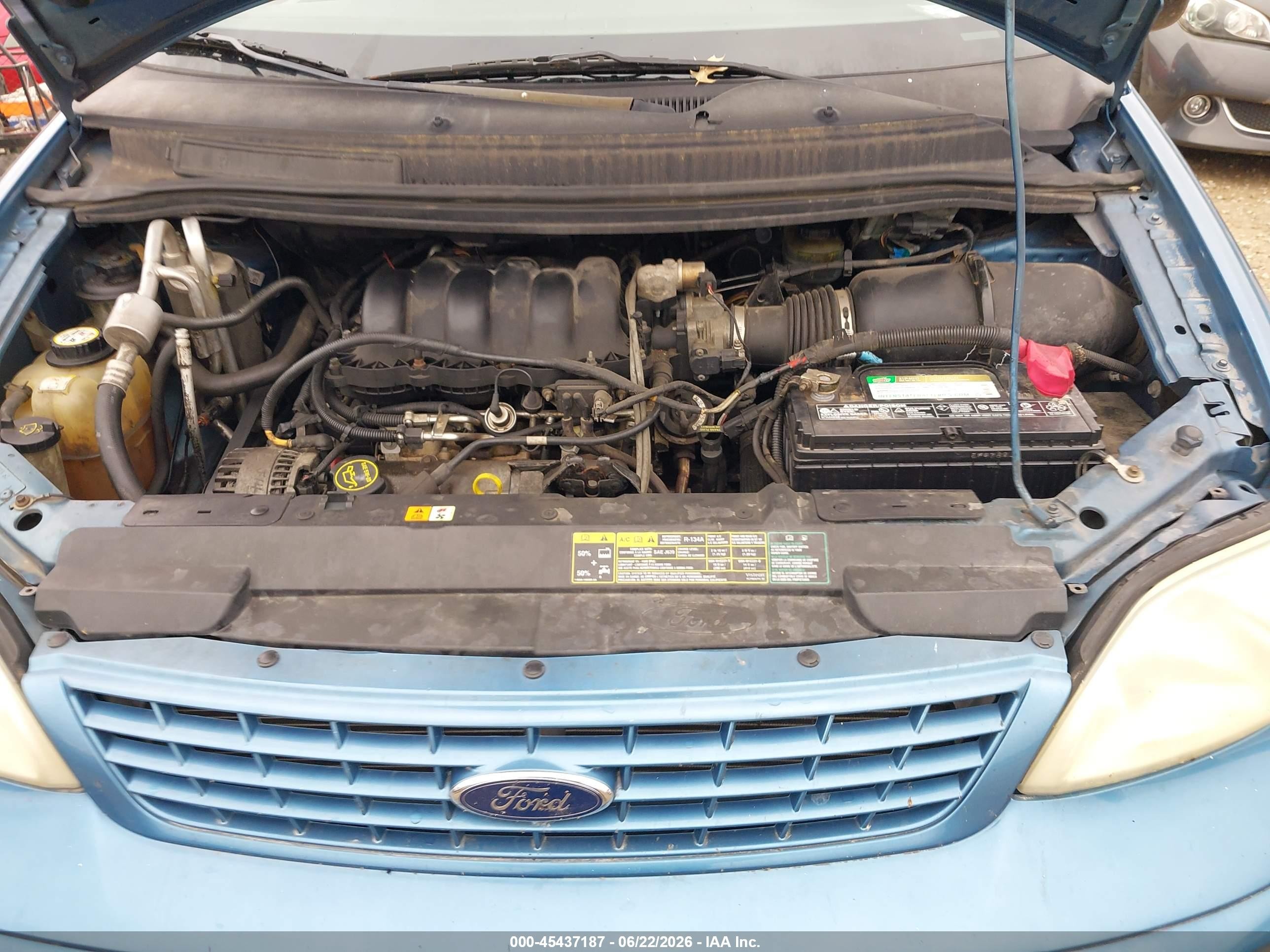 2003 Ford Windstar Lx Blue vin: 2FMZA51403BB93400