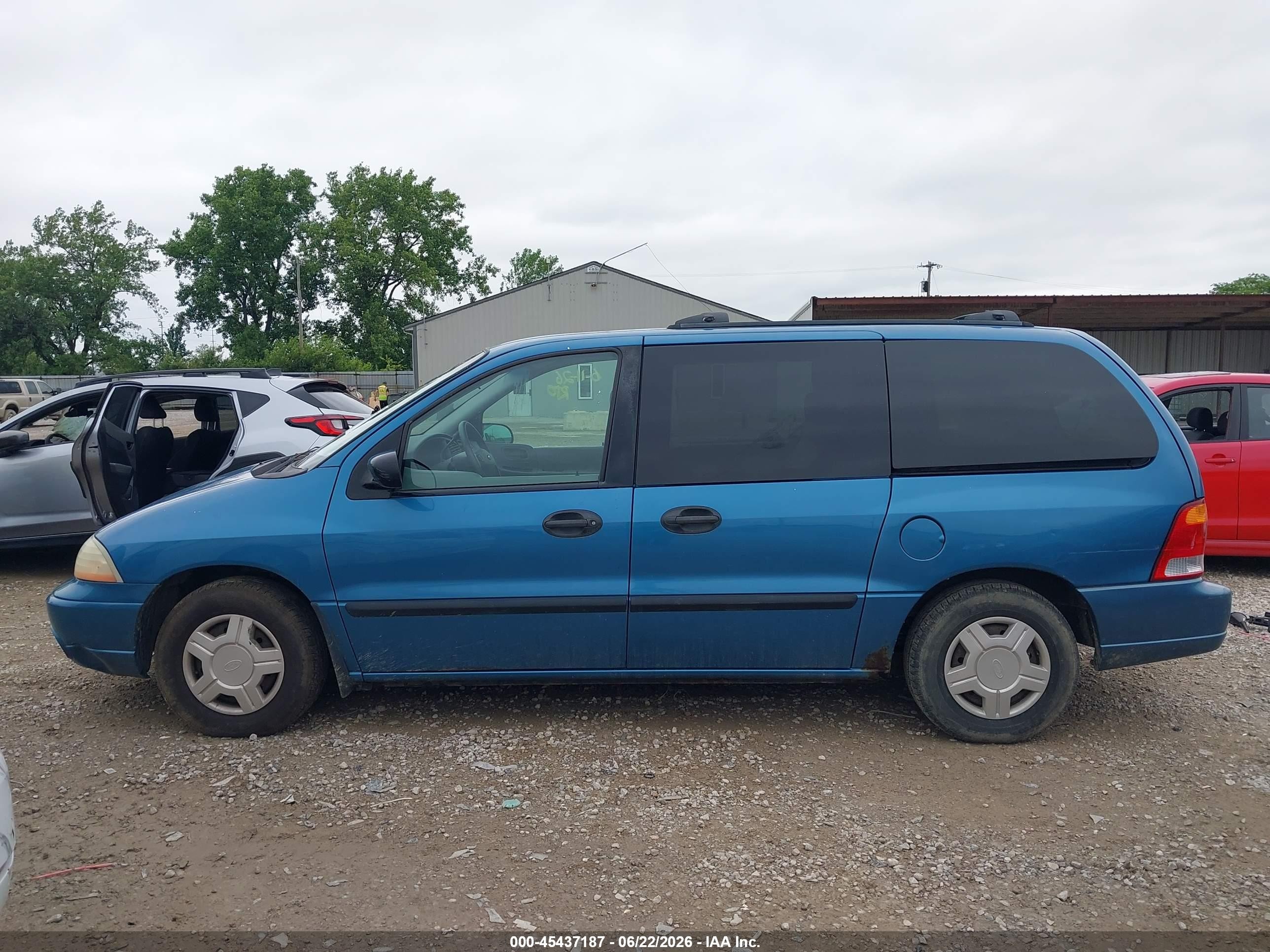 2003 Ford Windstar Lx Blue vin: 2FMZA51403BB93400