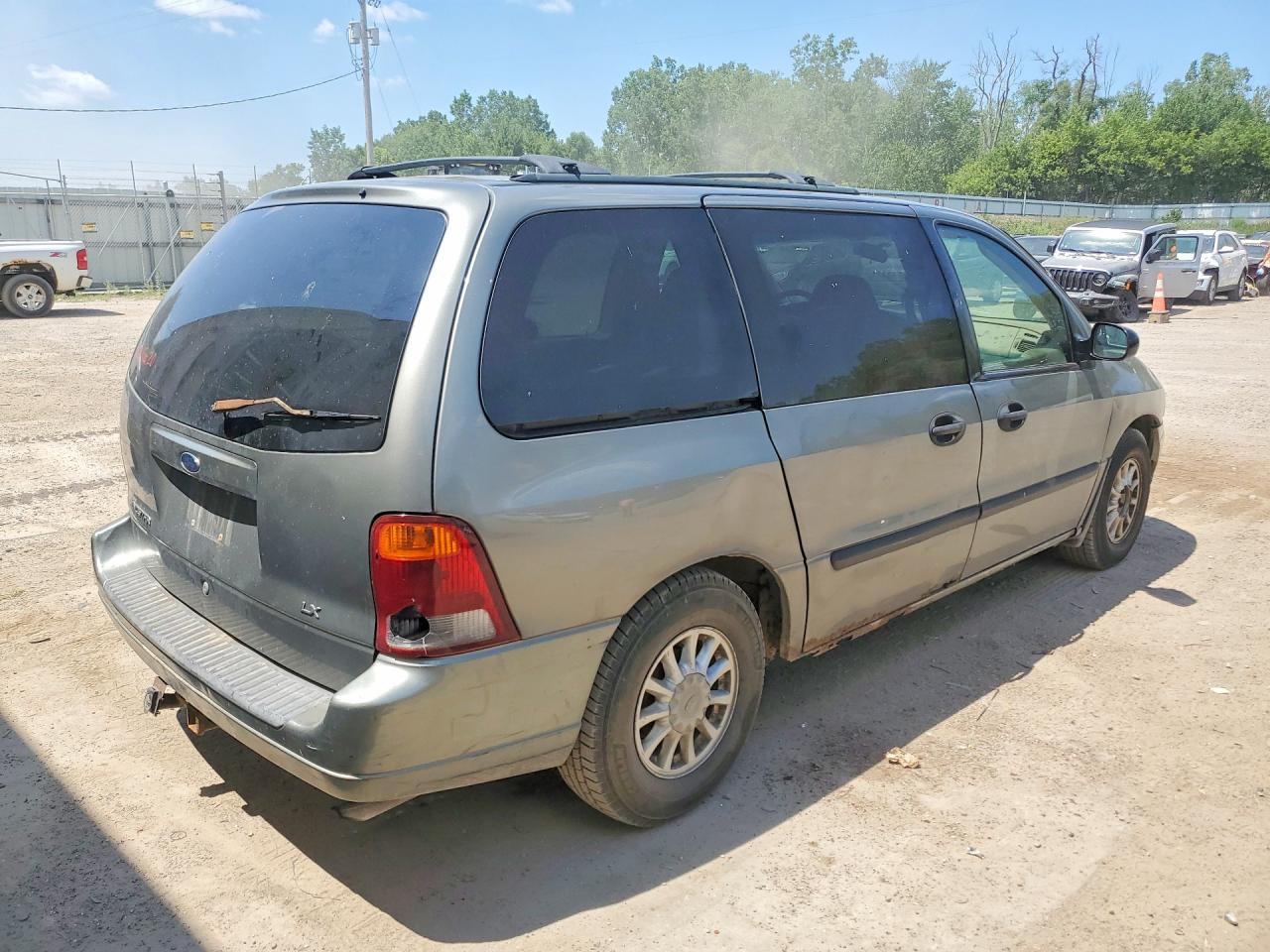 2002 Ford Windstar Lx Gray vin: 2FMZA51412BA69943
