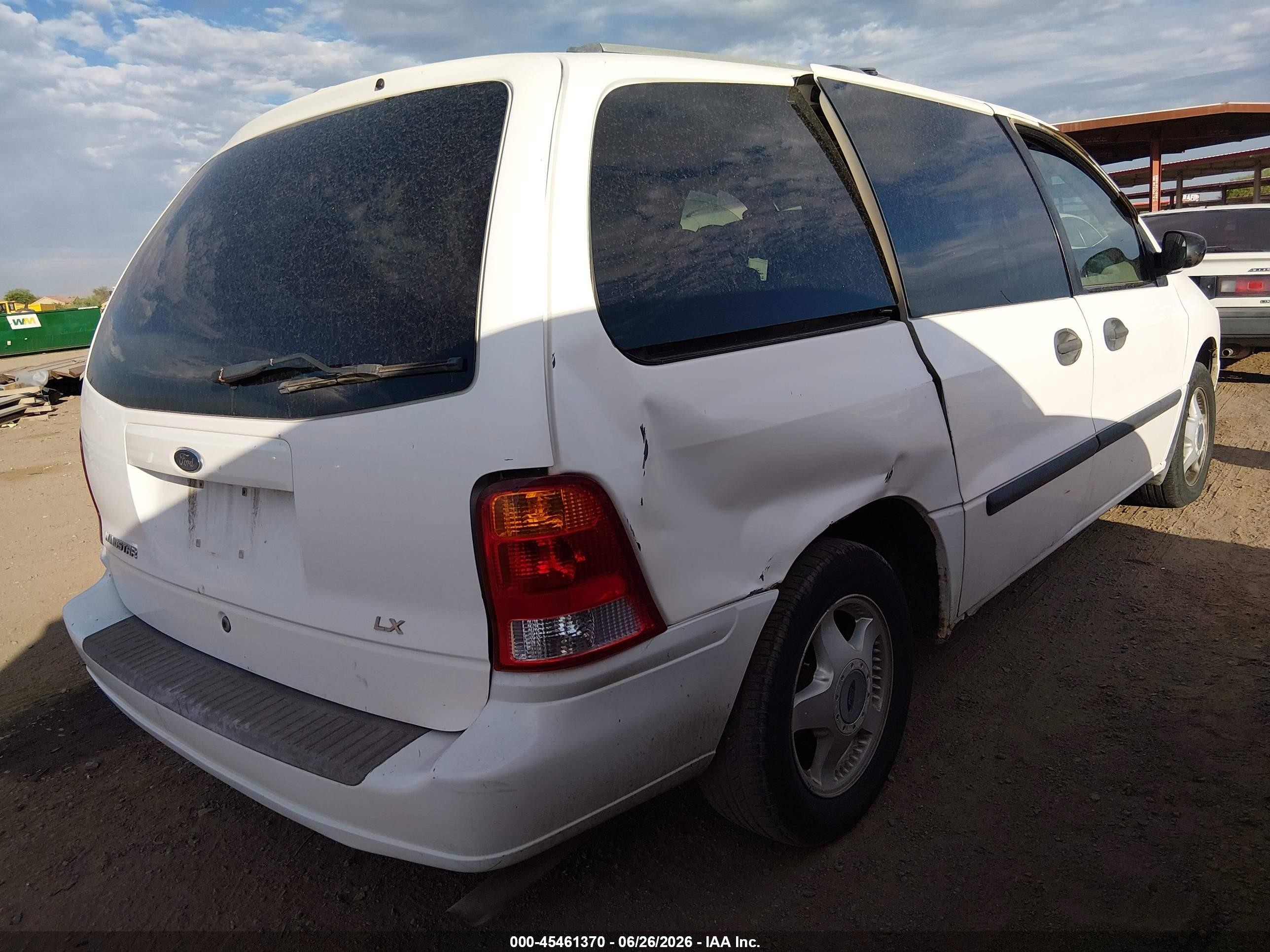 2003 Ford Windstar Lx Белый vin: 2FMZA51413BA16600