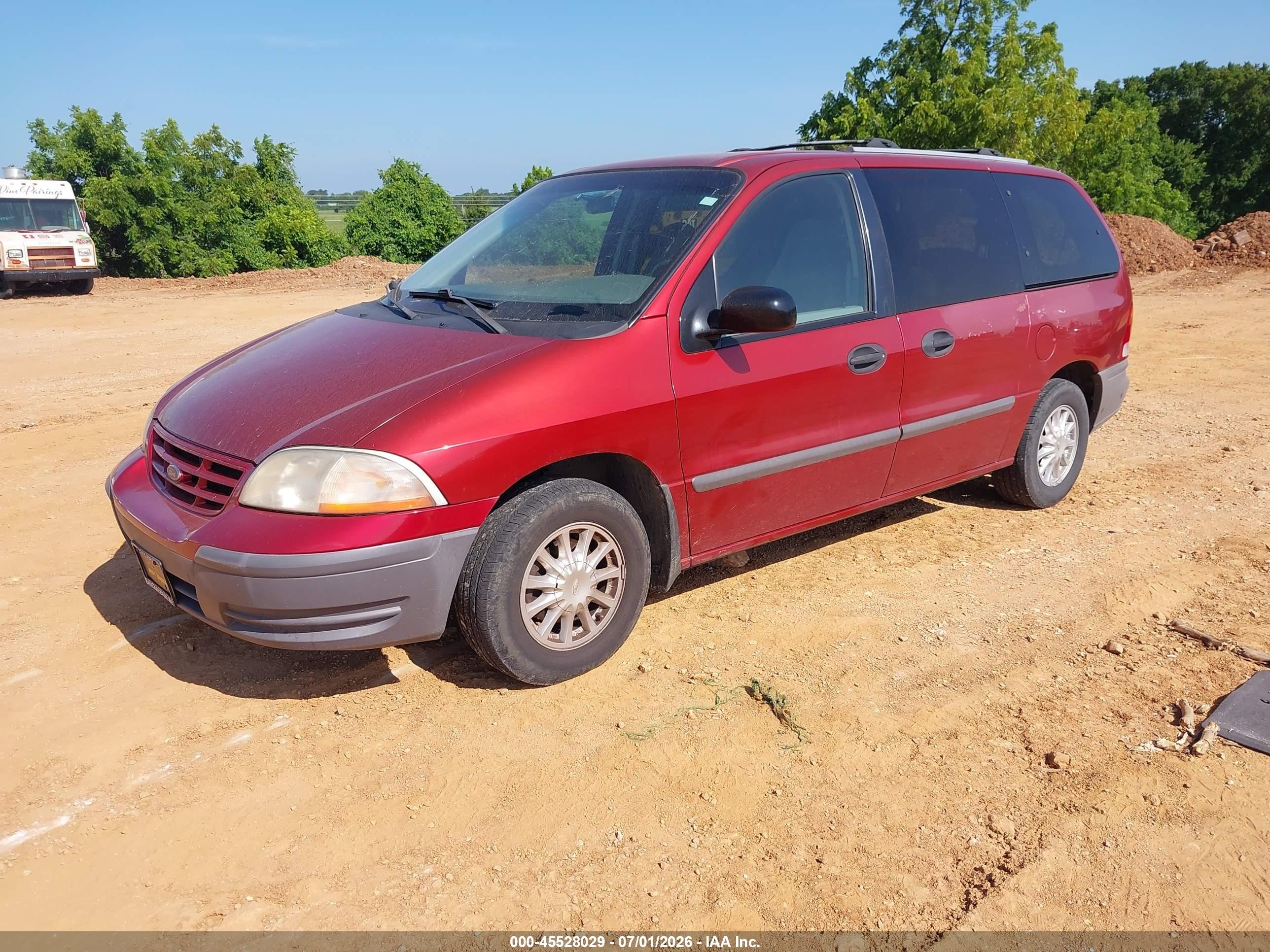 2000 Ford Windstar Lx Темно-бордовый vin: 2FMZA5141YBB62597