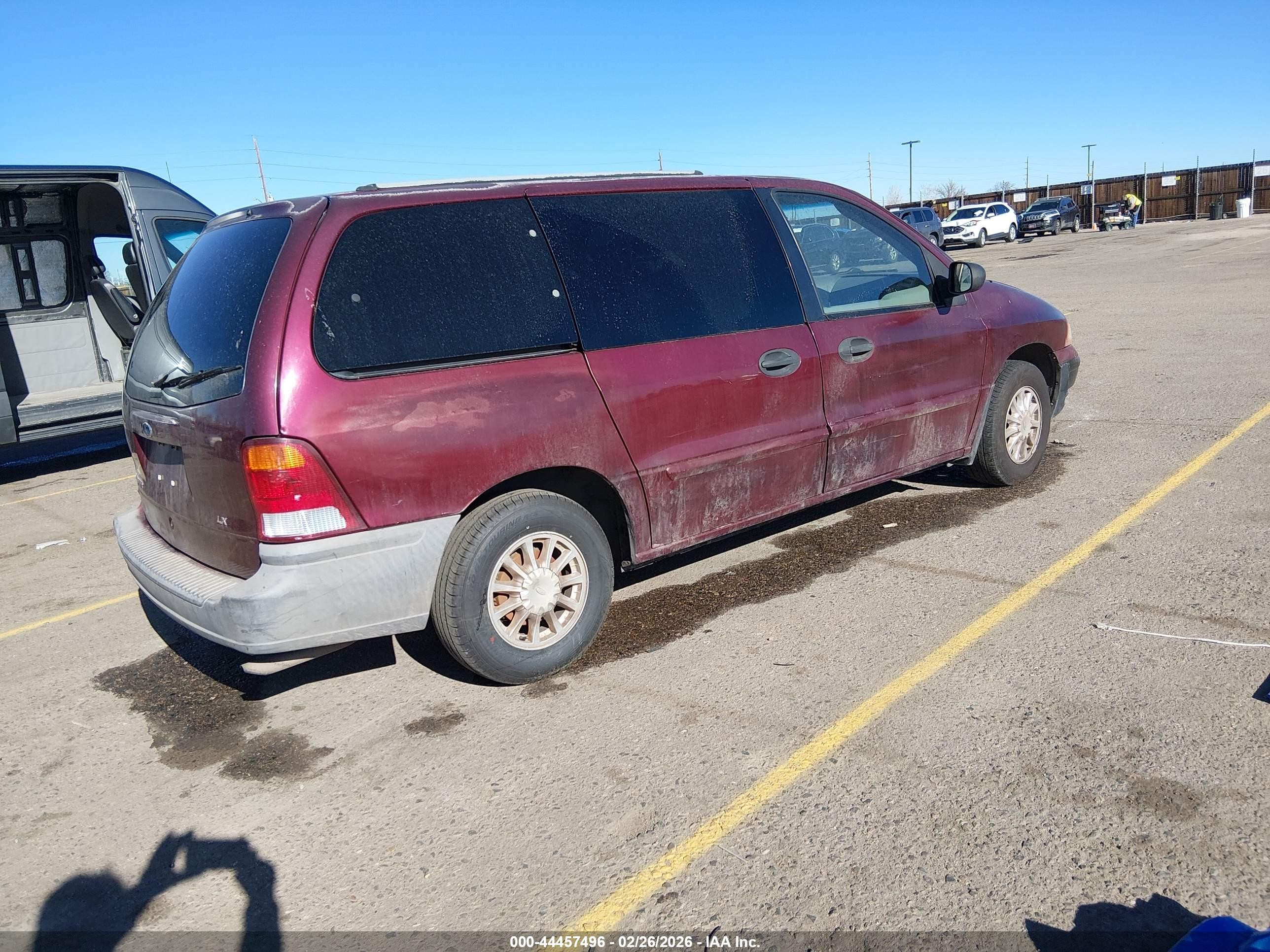 2000 Ford Windstar Lx Бордовый vin: 2FMZA5142YBB72362