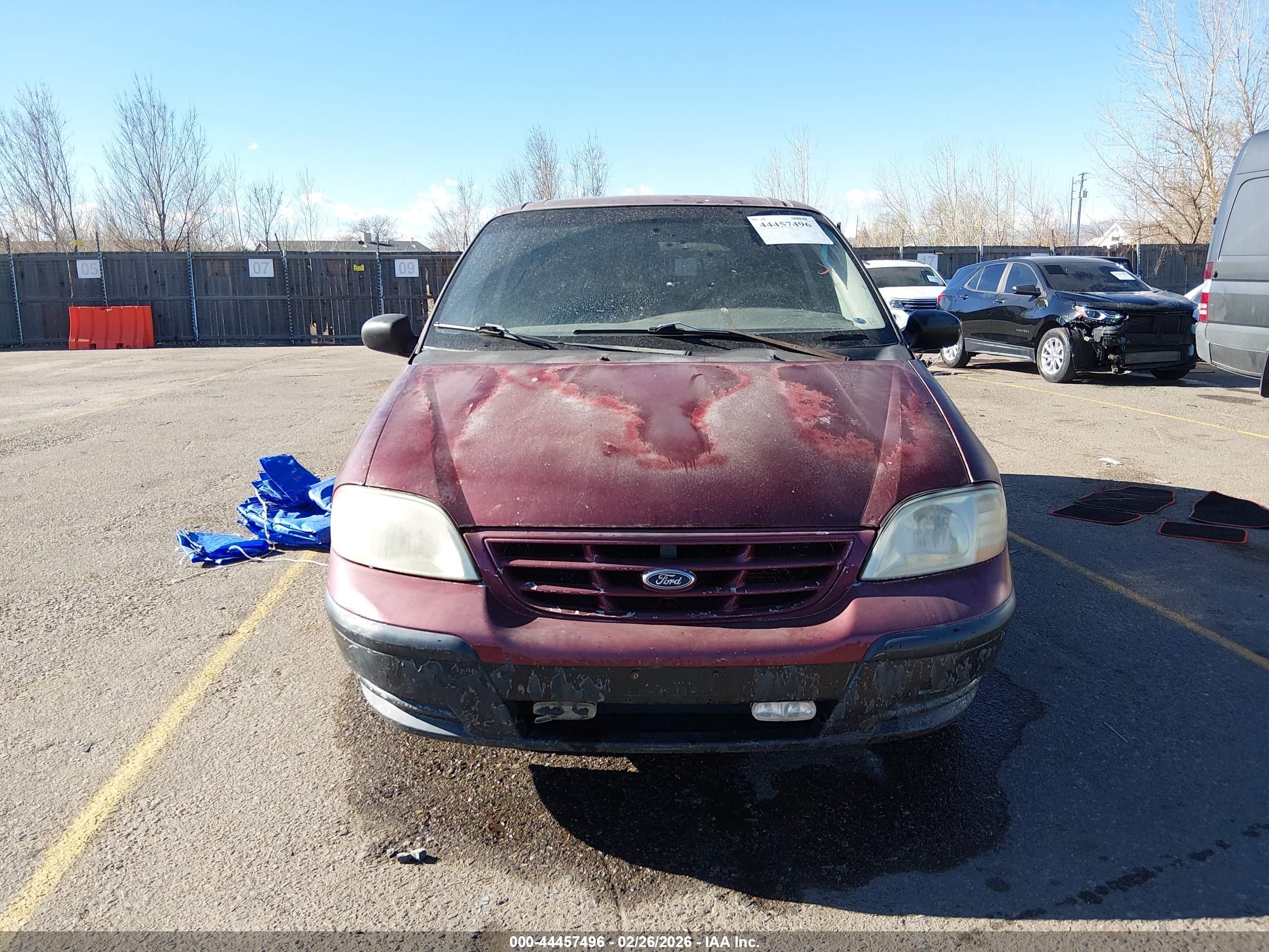 2000 Ford Windstar Lx Бордовый vin: 2FMZA5142YBB72362