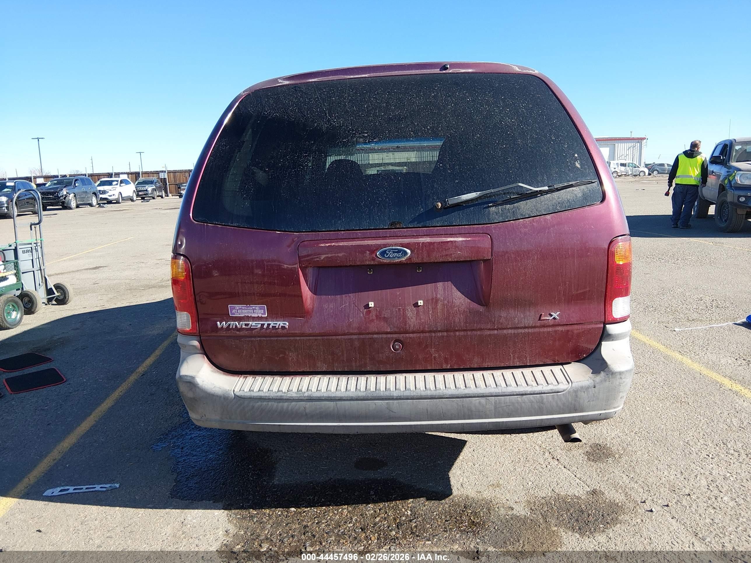 2000 Ford Windstar Lx Бордовый vin: 2FMZA5142YBB72362