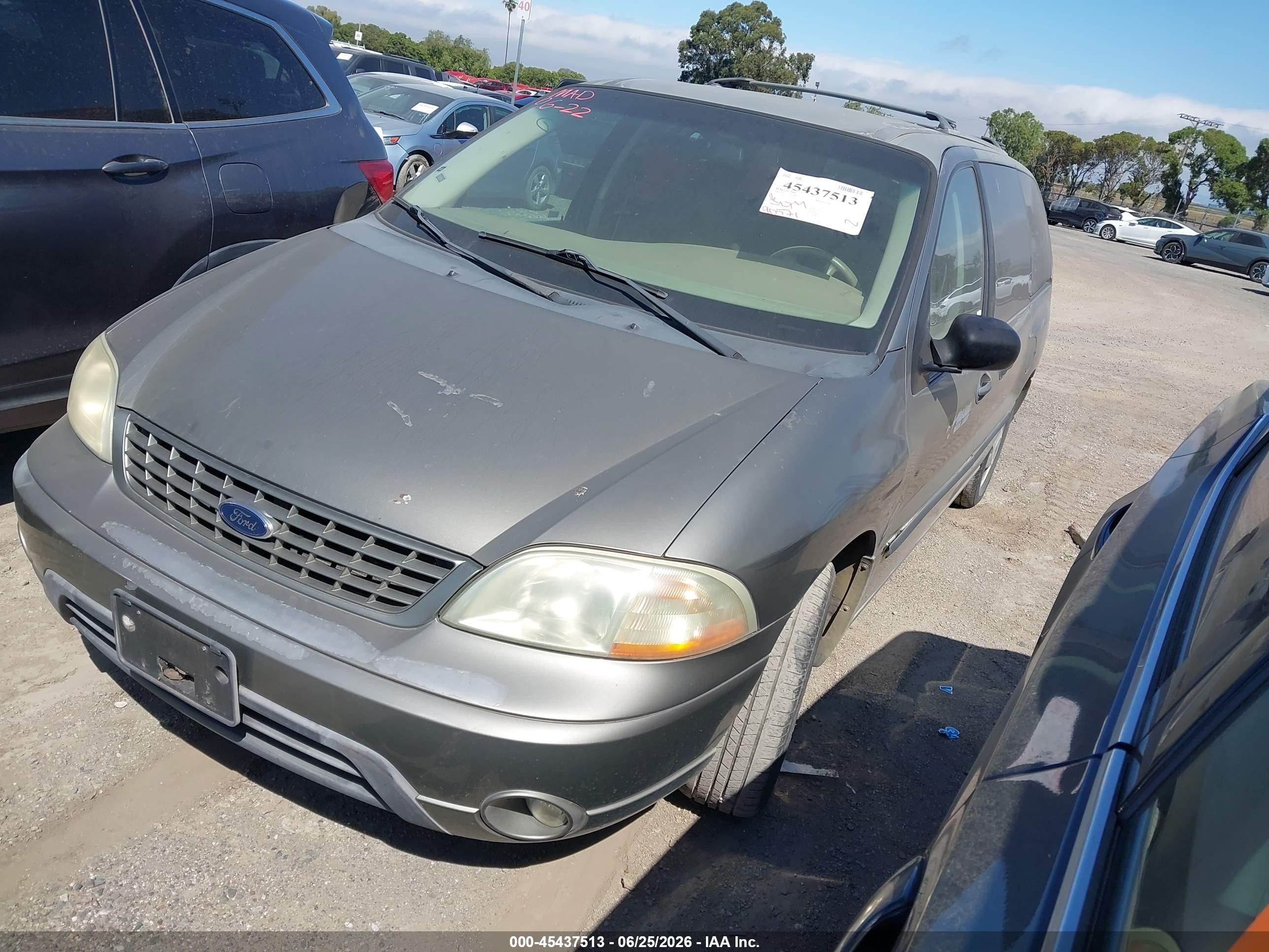 2002 Ford Windstar Lx Gray vin: 2FMZA51432BB77903