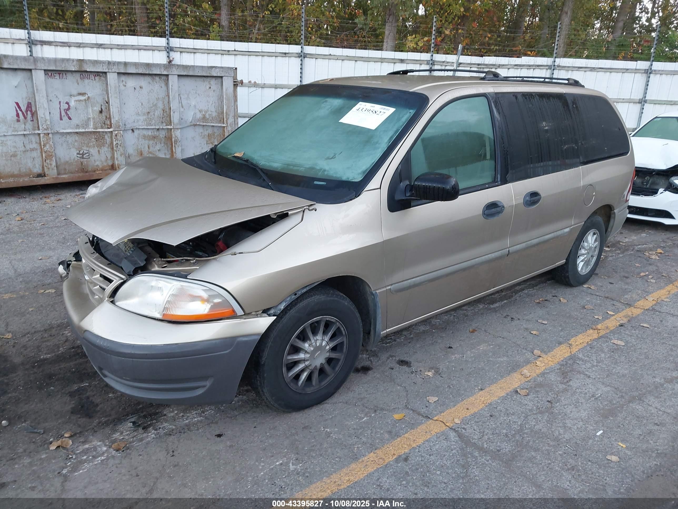 2000 Ford Windstar Lx Бежевый vin: 2FMZA5143YBA53266