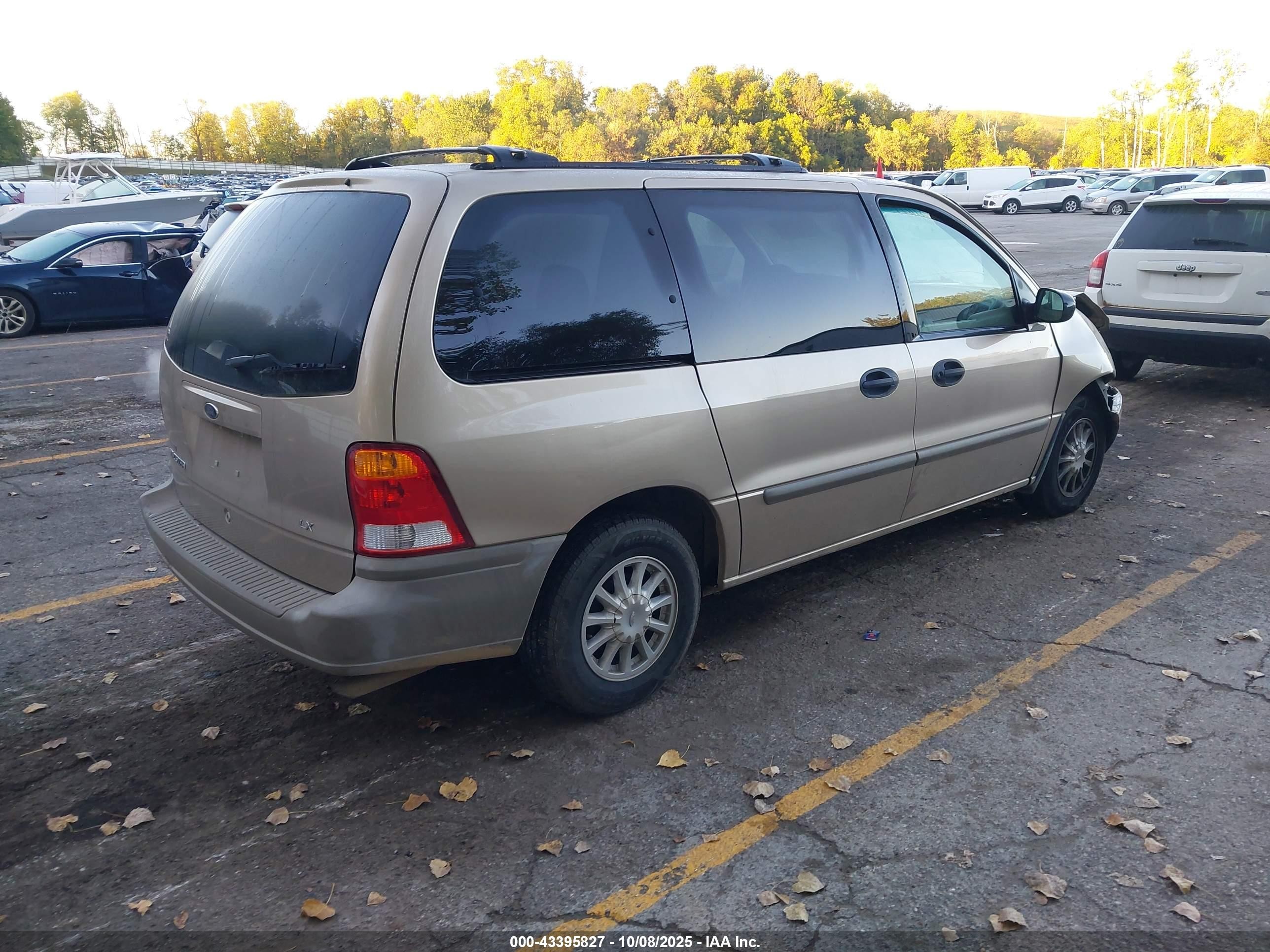 2000 Ford Windstar Lx Бежевый vin: 2FMZA5143YBA53266